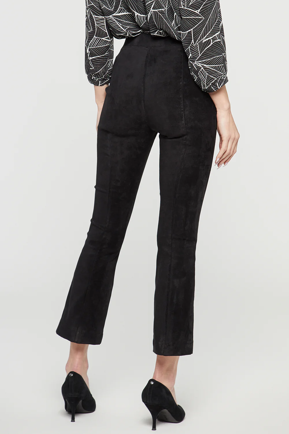 Slim Bootcut Pull-On Pants - Black - Image 2