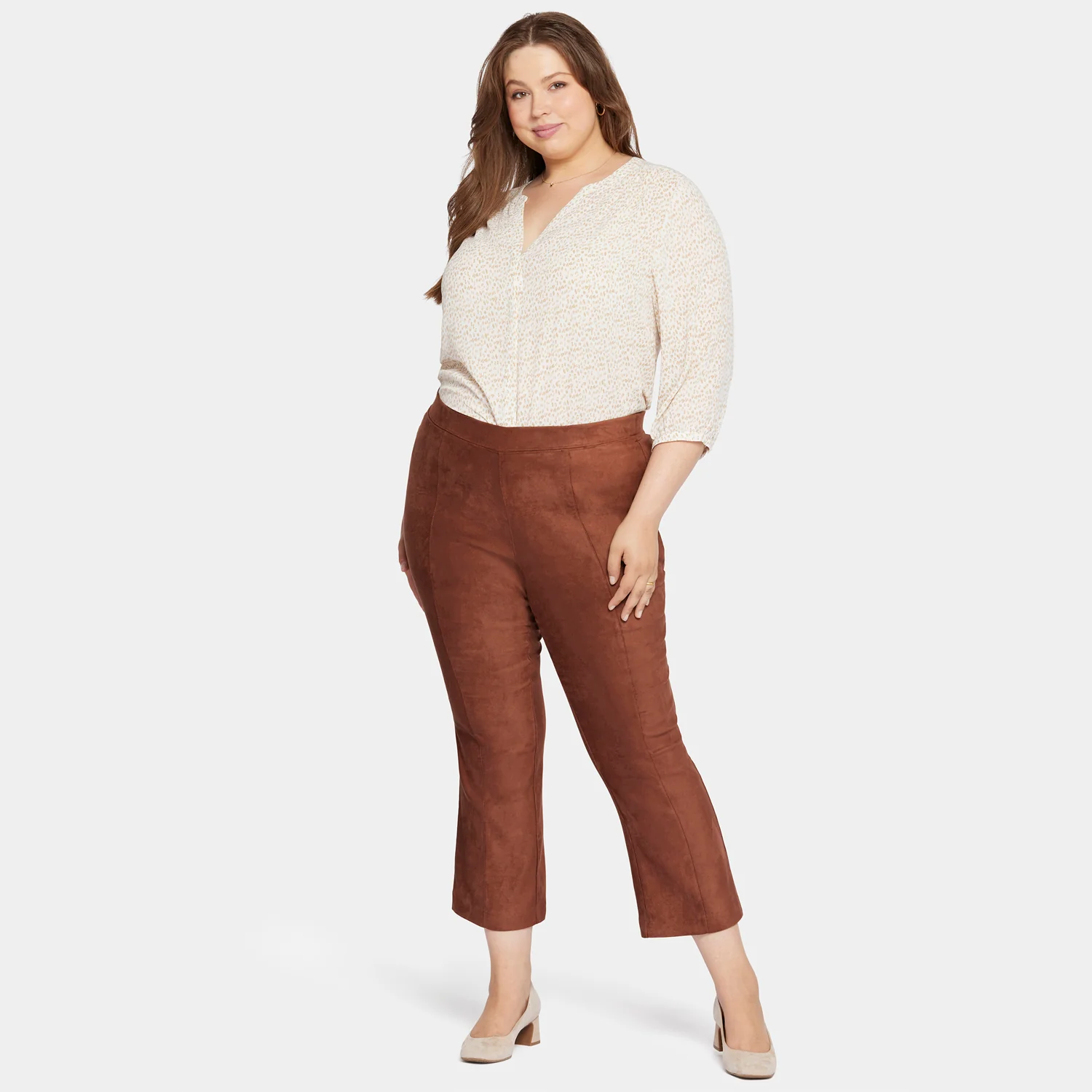 Slim Bootcut Pull-On Pants In Plus Size - Coffee Bean - Image 7