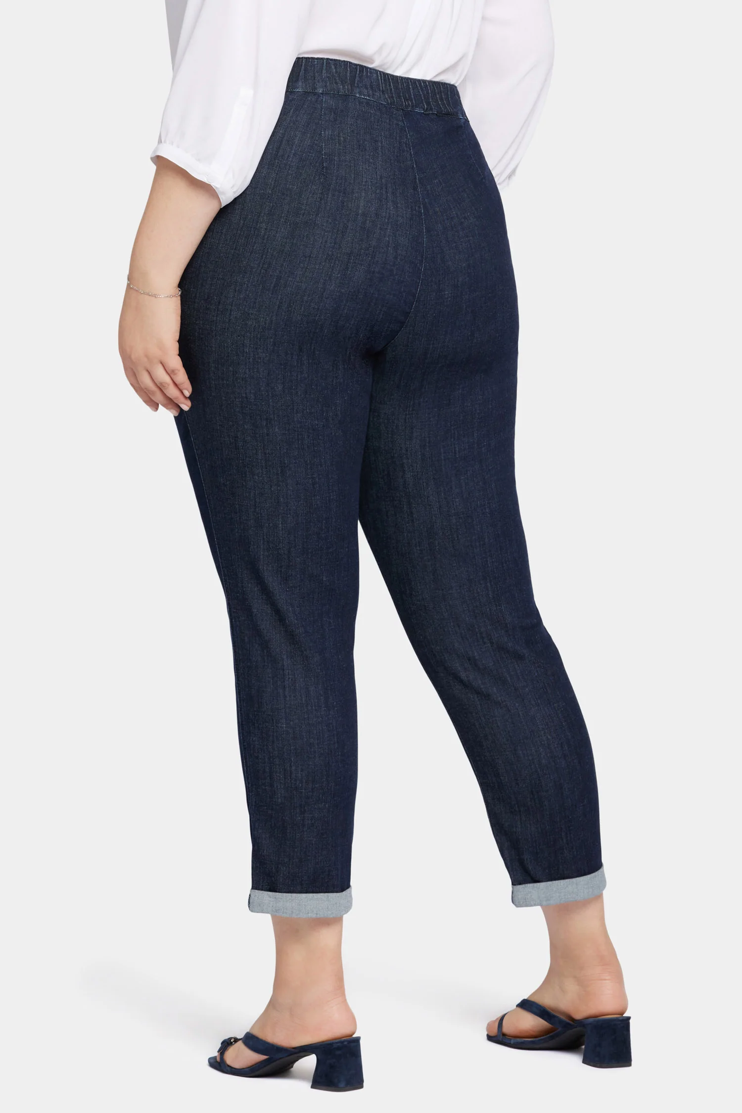 Slim Jogger Ankle Pants In Plus Size - Lightweight Rinse - Image 2