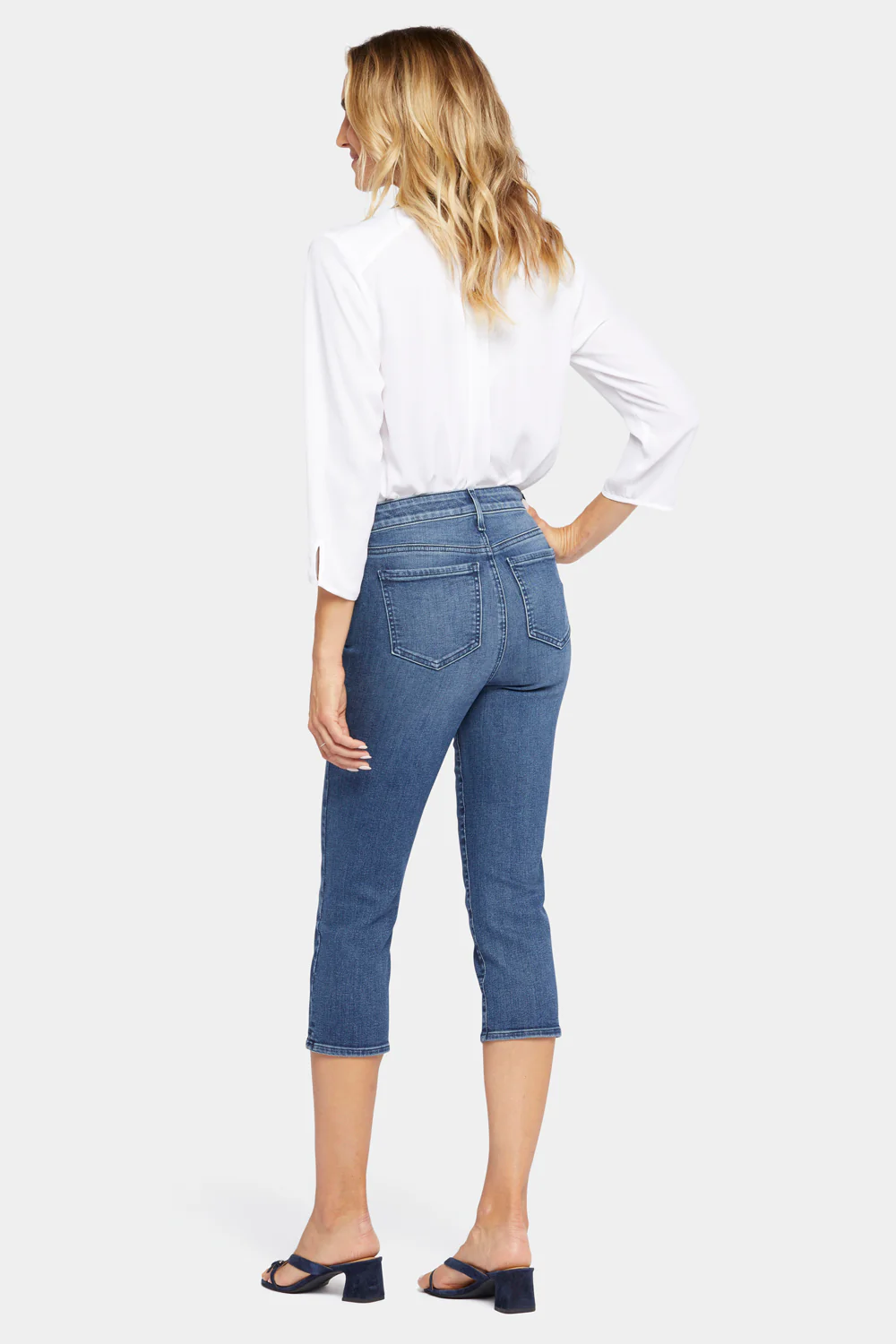 Slim Straight Crop Jeans - Caliente - Image 6