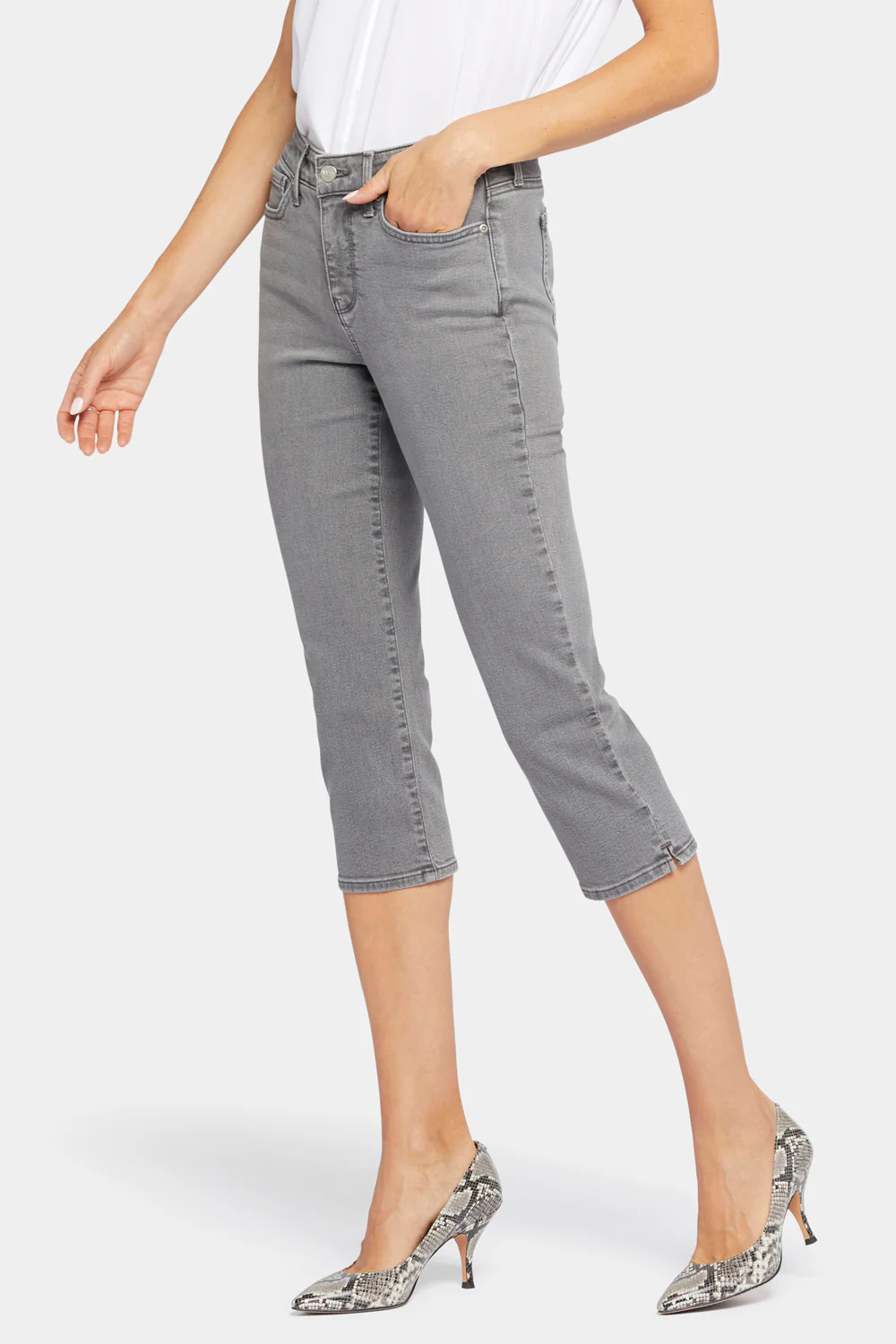 Slim Straight Crop Jeans - Palmas - Image 3