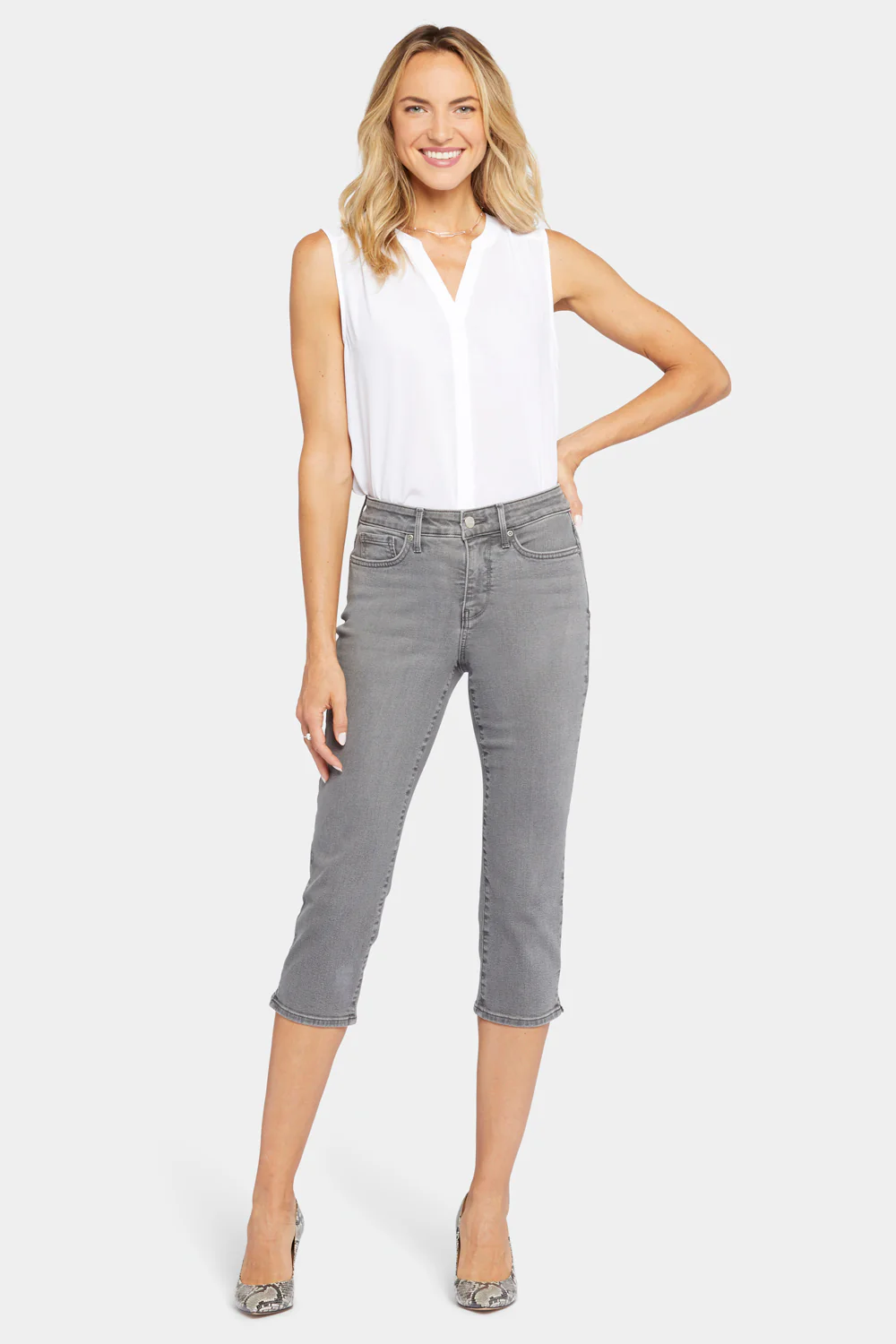 Slim Straight Crop Jeans - Palmas - Image 4