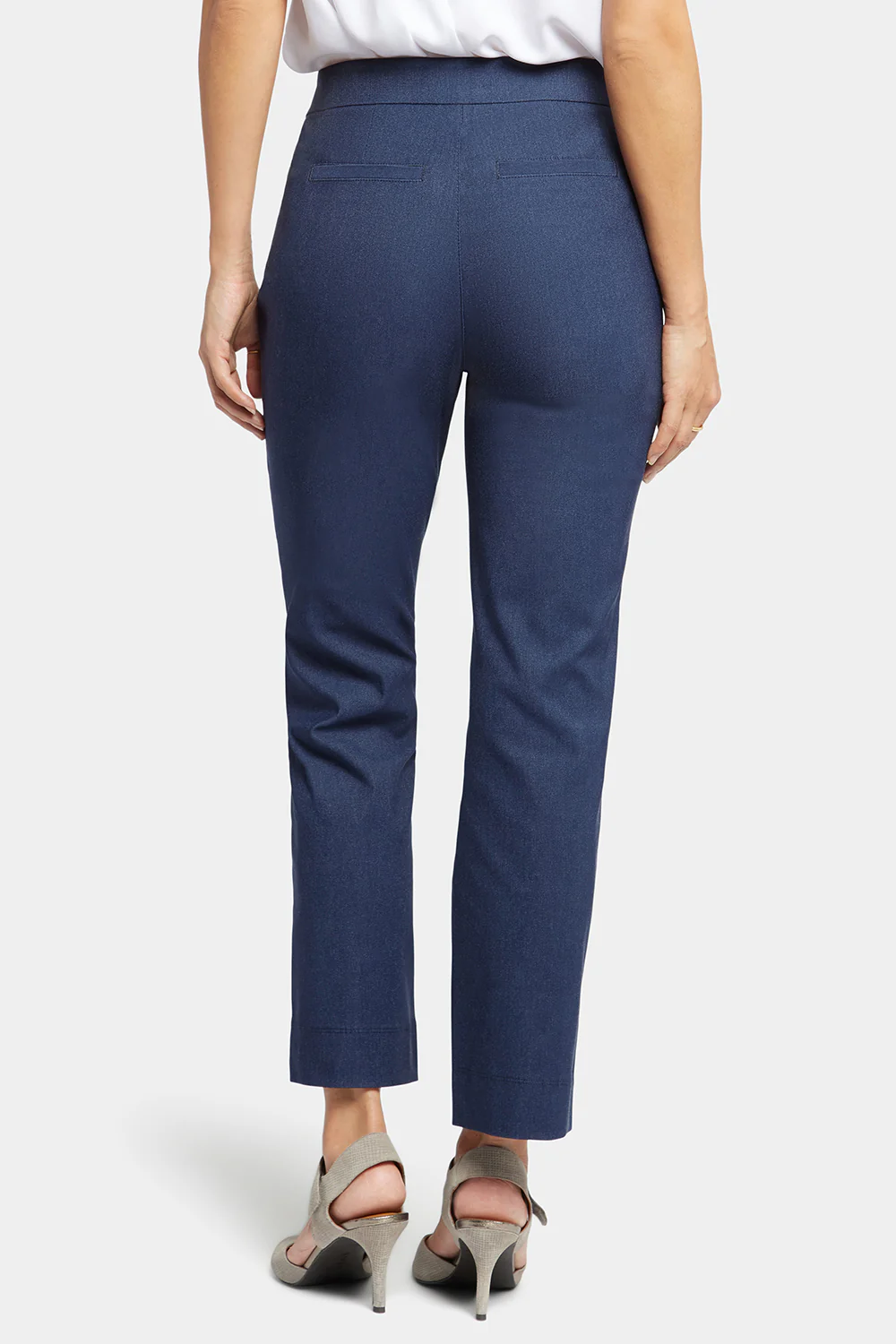 Slim Trouser Ankle Pants - Dark Blue Heather - Image 2