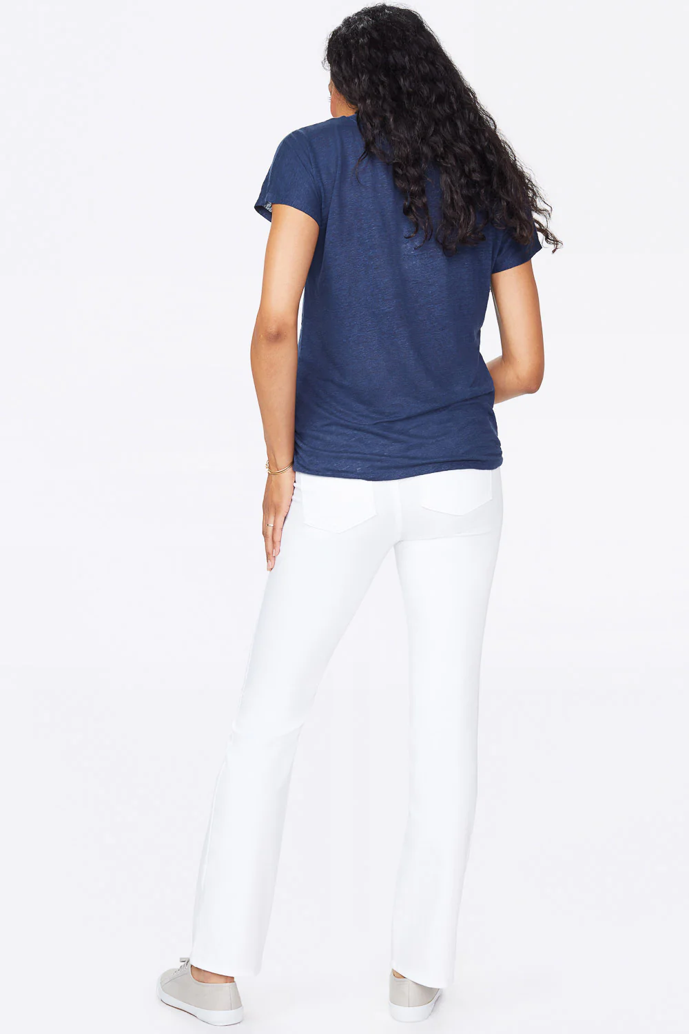 Straight Maternity Jeans - Optic White - Image 4