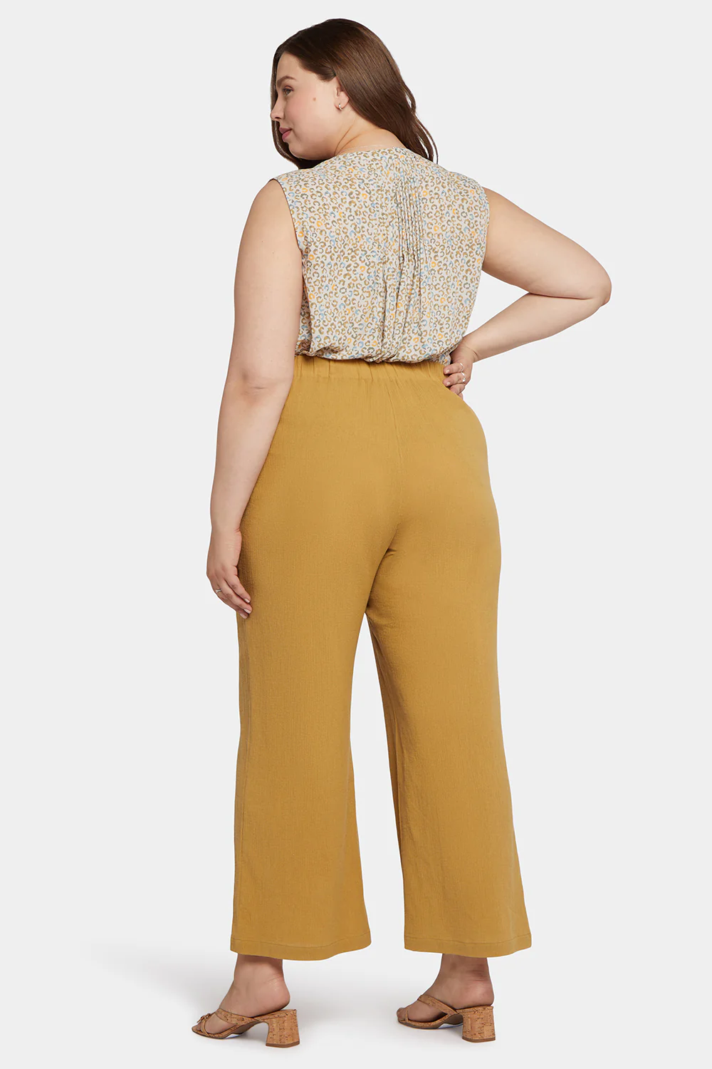 Straight Pull-On Pants In Plus Size - Olive Oil - Image 6