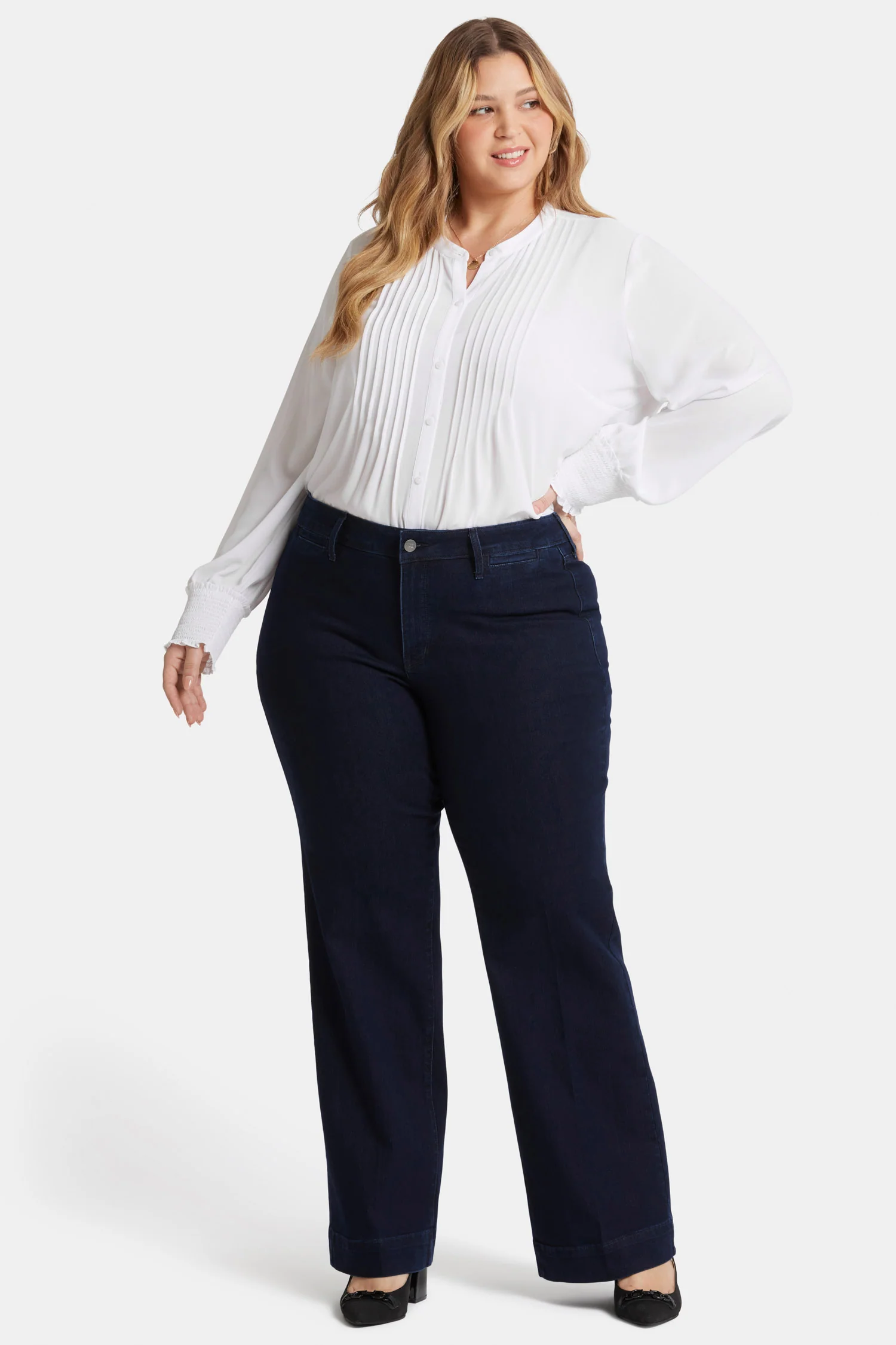 Teresa Trouser Jeans In Plus Size - Dark Enzyme - Image 4
