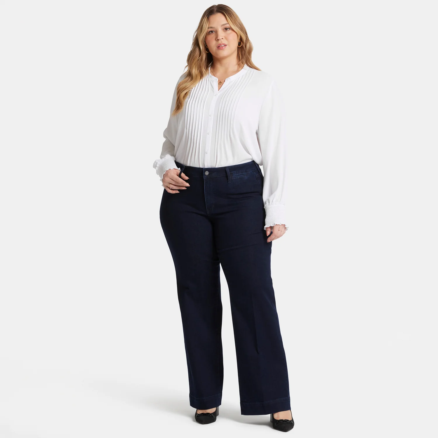 Teresa Trouser Jeans In Plus Size - Dark Enzyme - Image 7
