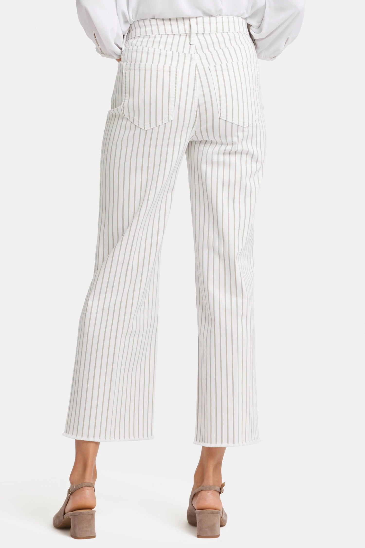 Teresa Wide Leg Ankle Jeans - Beach Cruise Stripe - Image 2