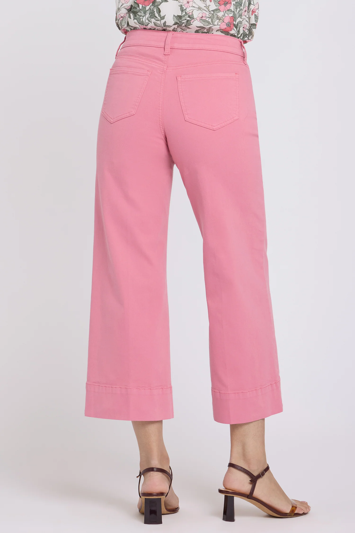 Teresa Wide Leg Ankle Jeans - Desert Rose - Image 3