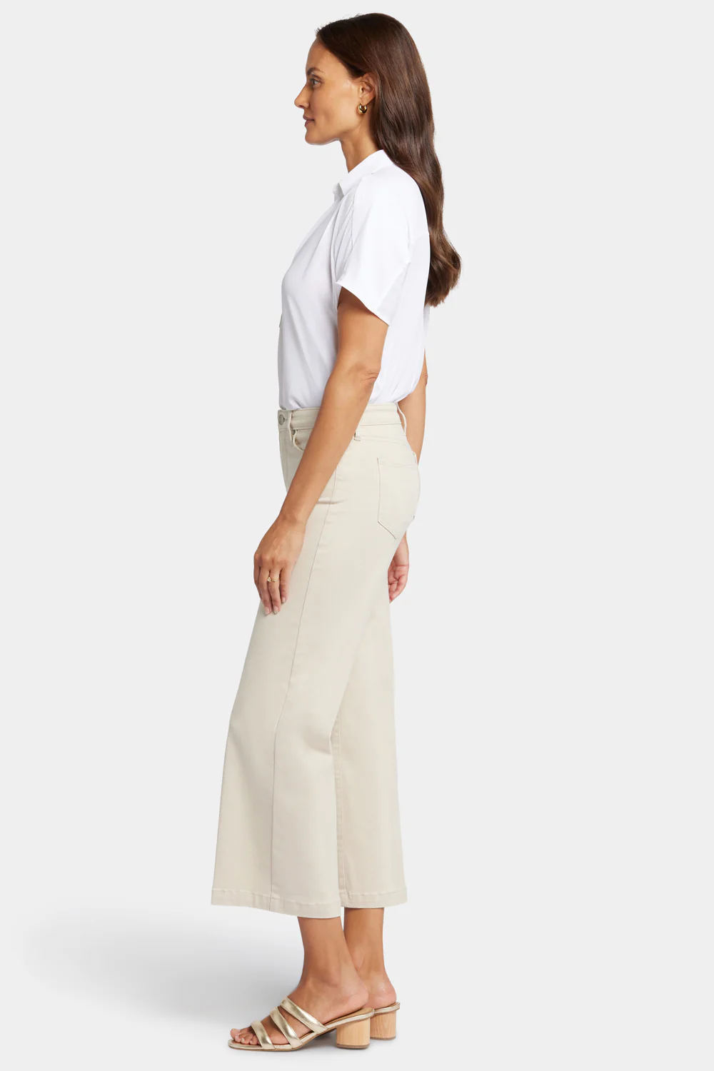 Teresa Wide Leg Ankle Jeans - Feather - Image 5