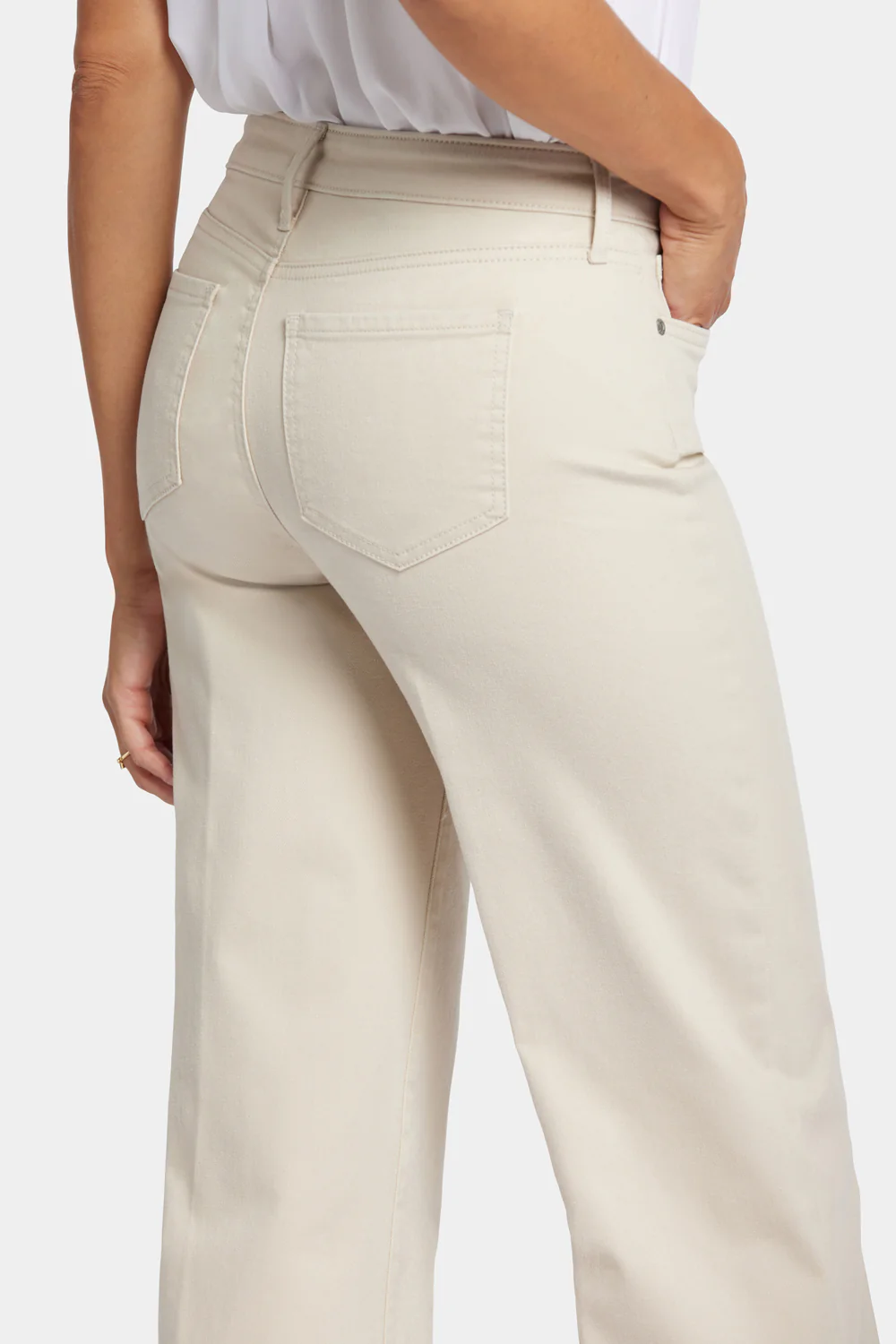 Teresa Wide Leg Ankle Jeans - Feather - Image 6