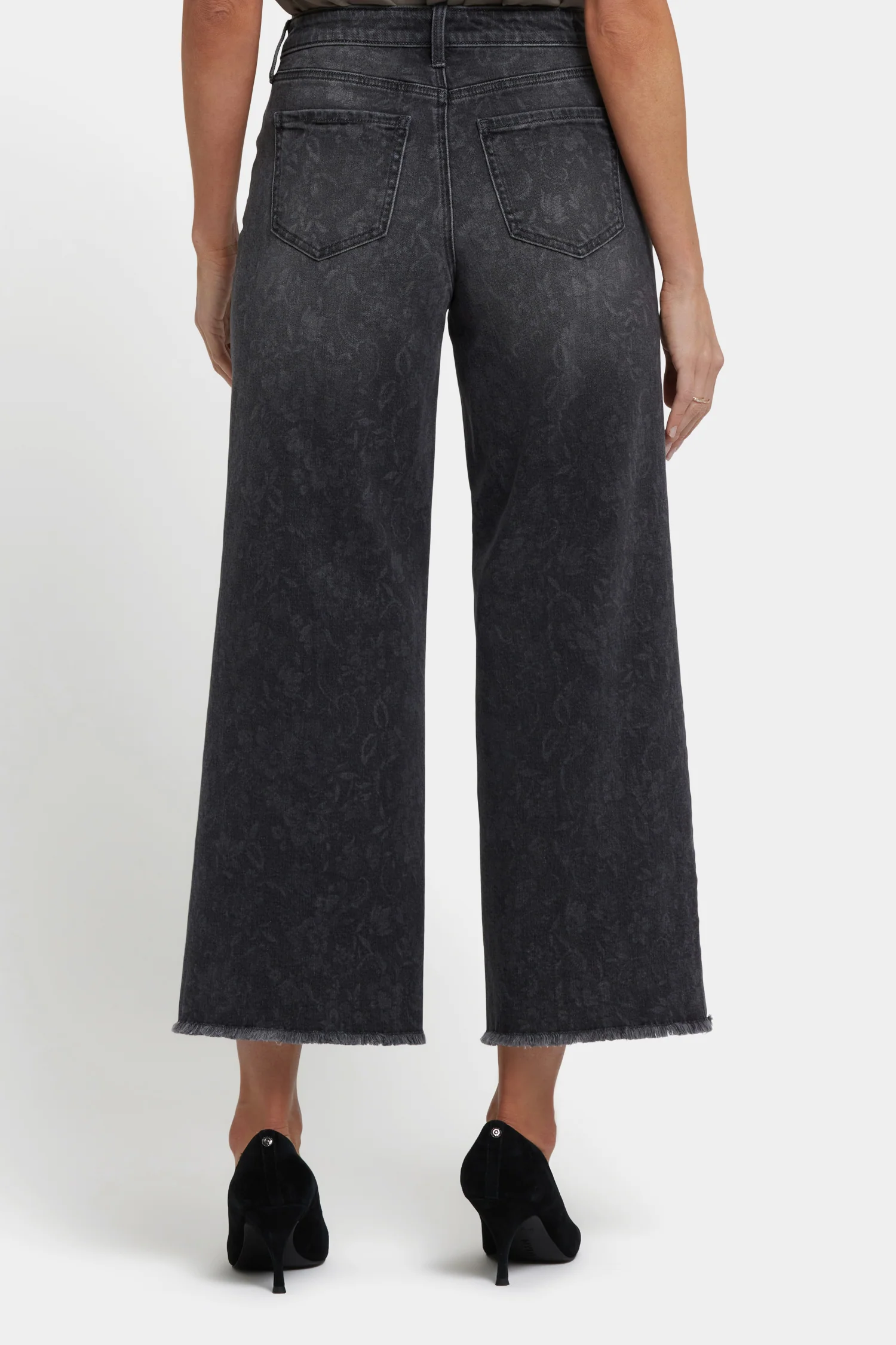Teresa Wide Leg Ankle Jeans - Grey Province - Image 3