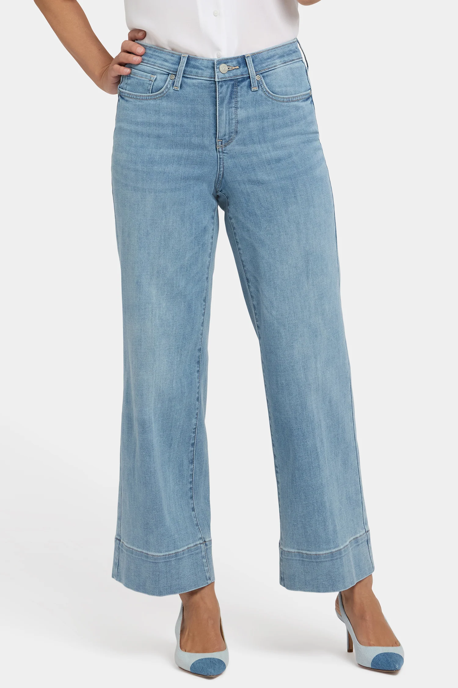Teresa Wide Leg Ankle Jeans - Heritage Glow - Image 5