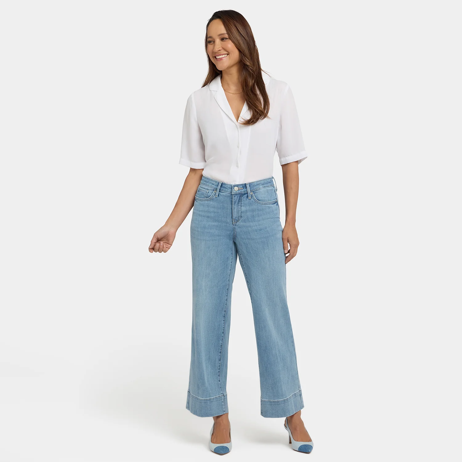 Teresa Wide Leg Ankle Jeans - Heritage Glow - Image 6