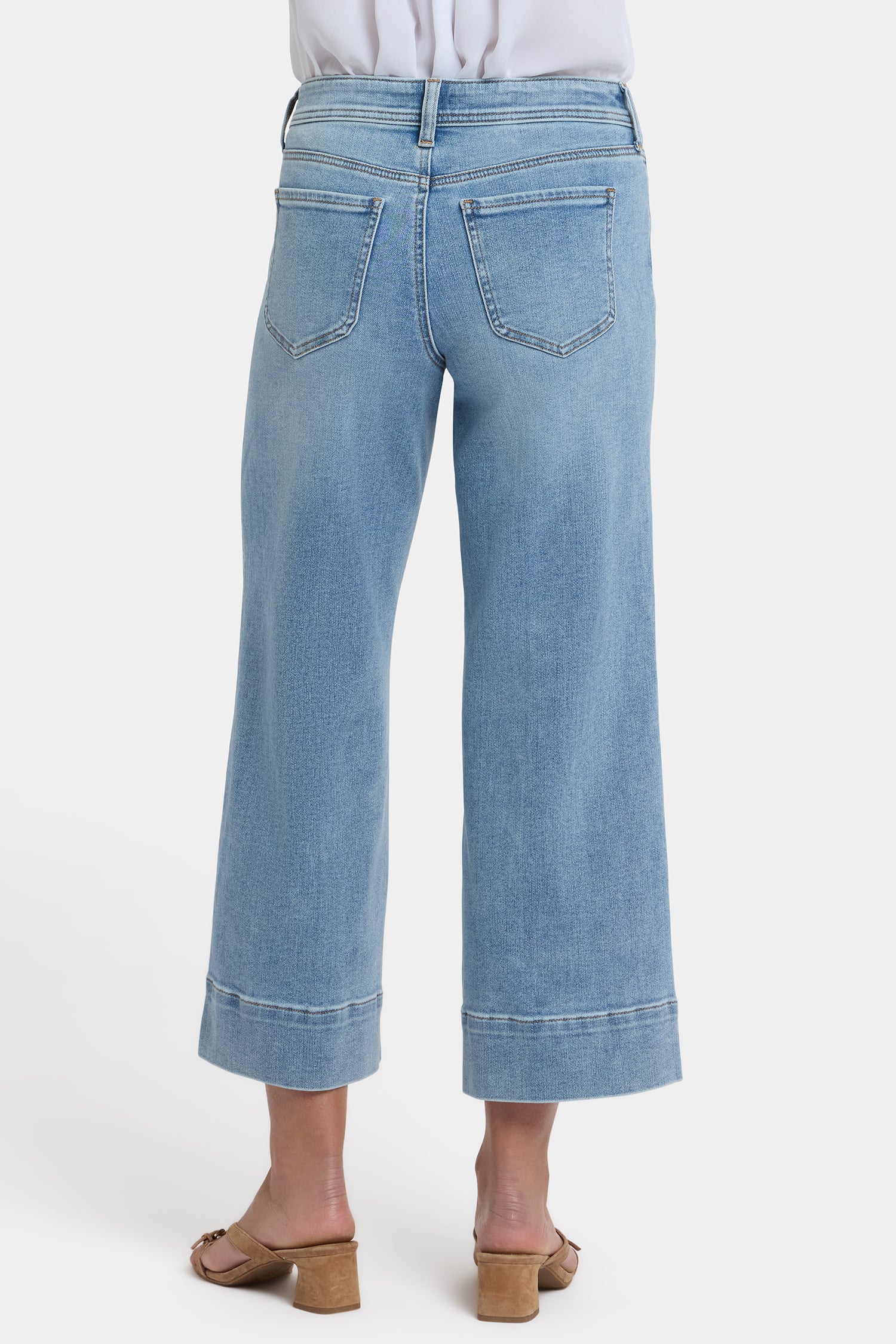 Teresa Wide Leg Ankle Jeans In Petite - Mist Springs - Image 2
