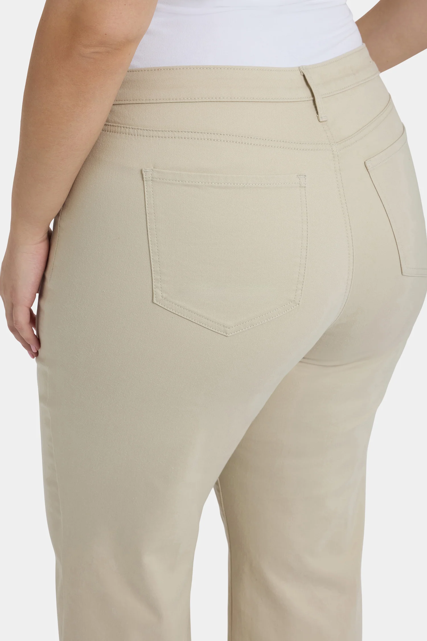 Teresa Wide Leg Ankle Jeans In Plus Size - Feather - Image 2