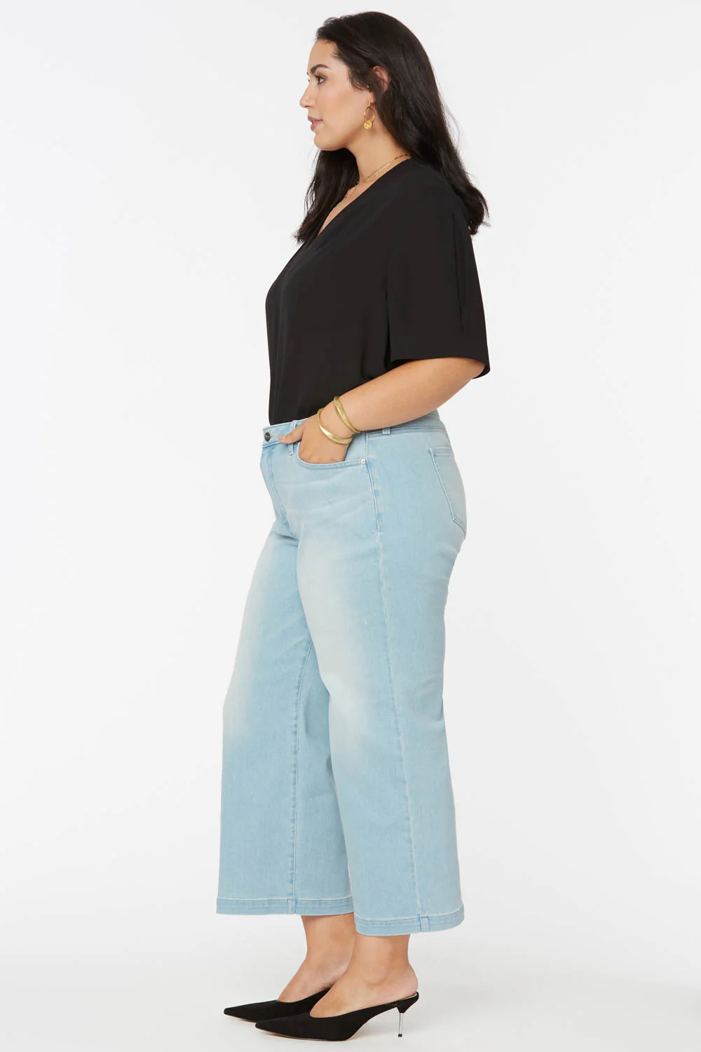 Teresa Wide Leg Ankle Jeans in Plus Size - Naomi - Image 5