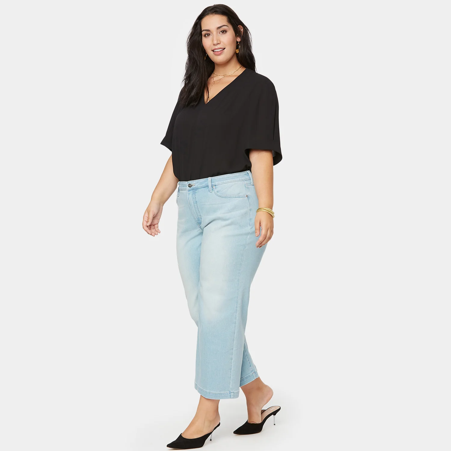 Teresa Wide Leg Ankle Jeans in Plus Size - Naomi - Image 8
