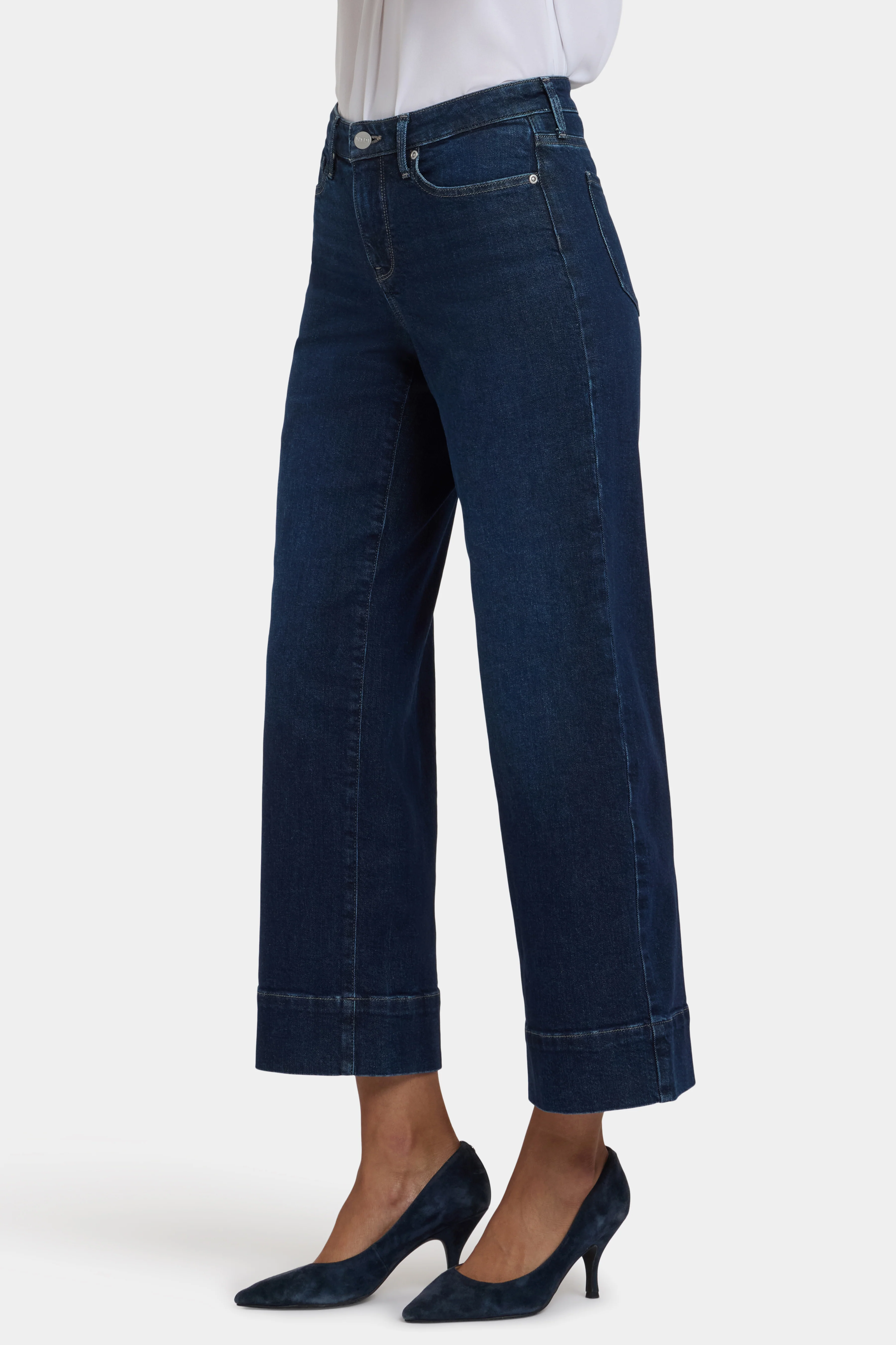 Teresa Wide Leg Ankle Jeans - Midnight Breeze - Image 3