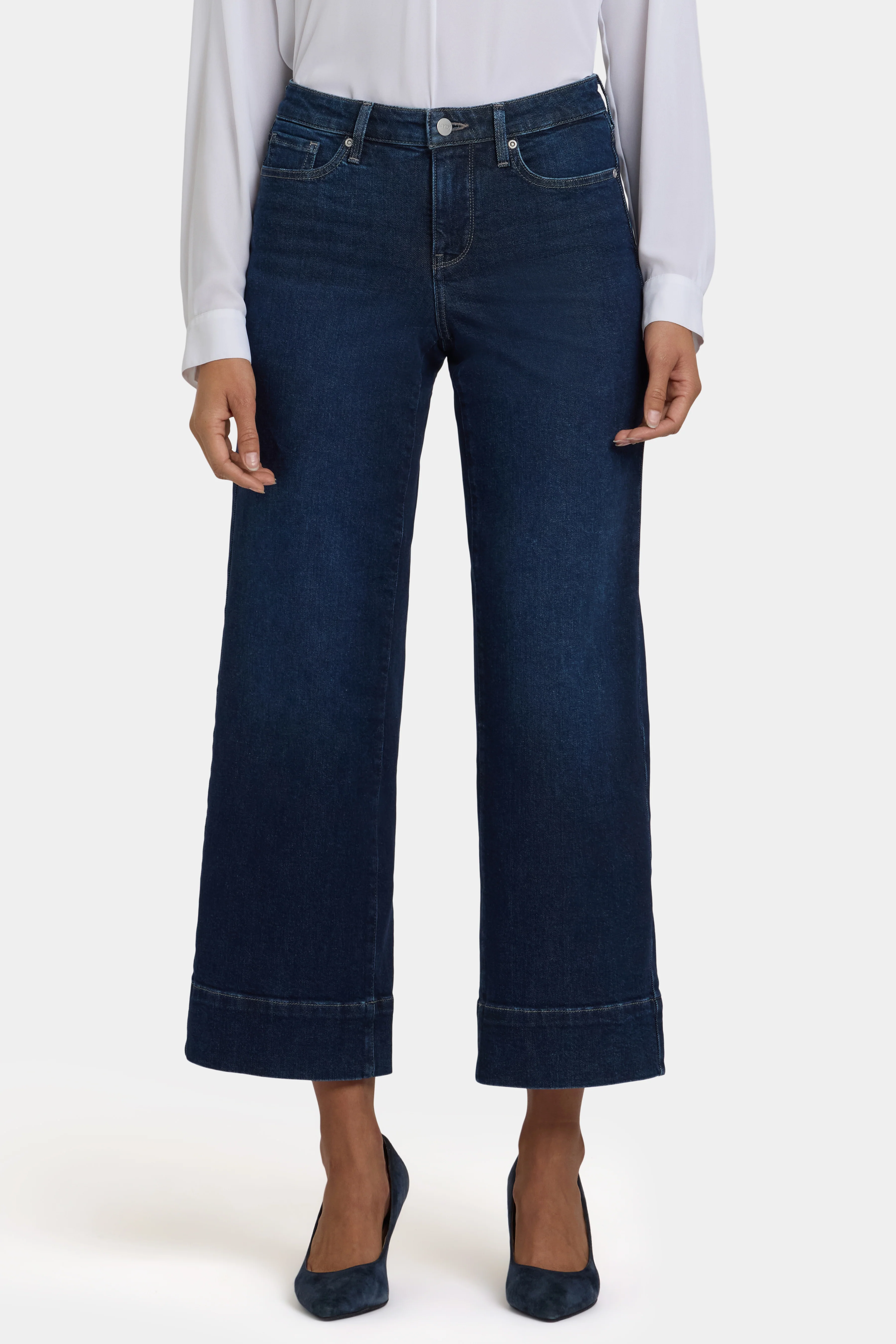 Teresa Wide Leg Ankle Jeans - Midnight Breeze - Image 4