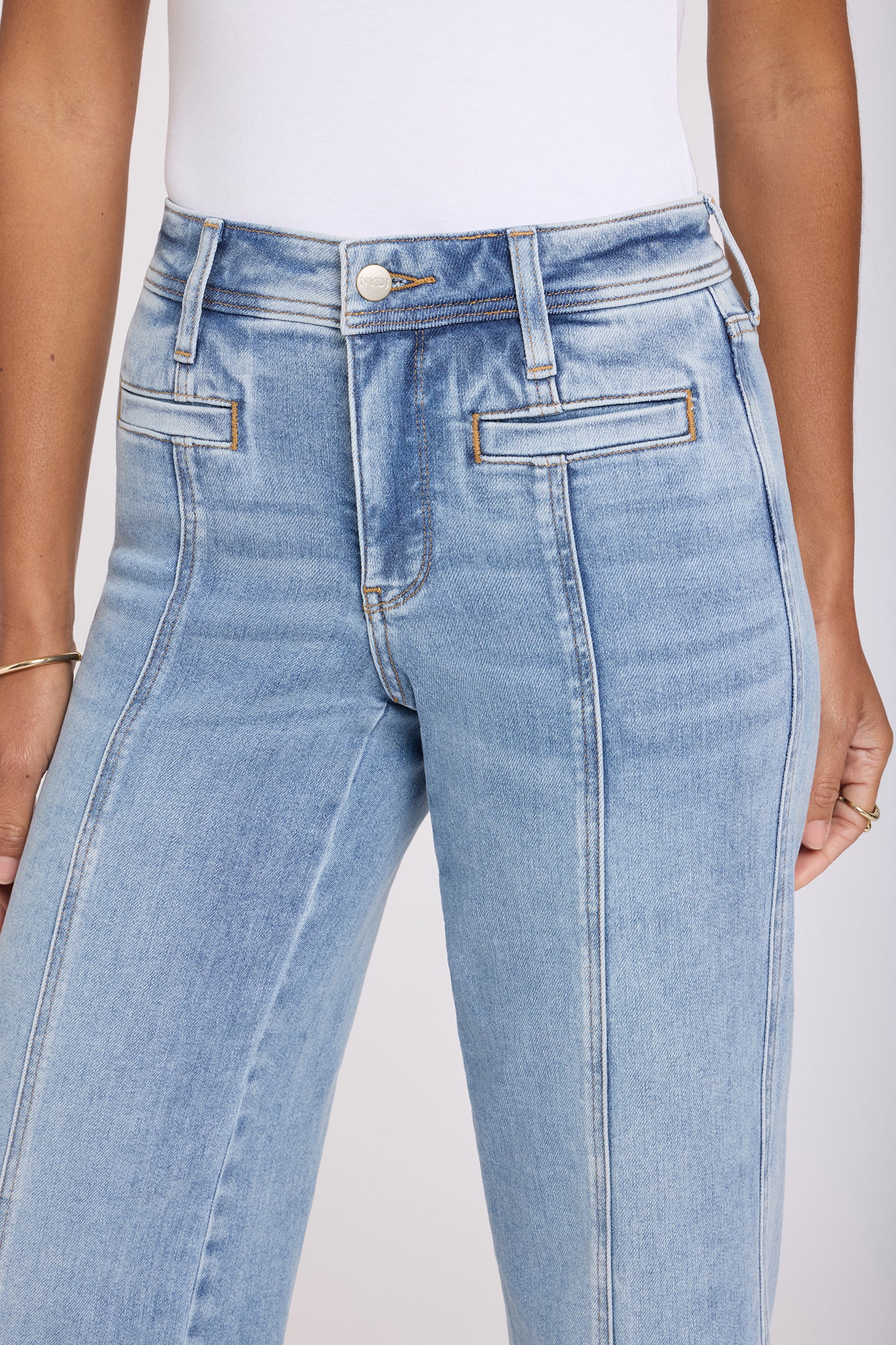 Teresa Wide Leg Ankle Jeans - Mist Springs - Image 2