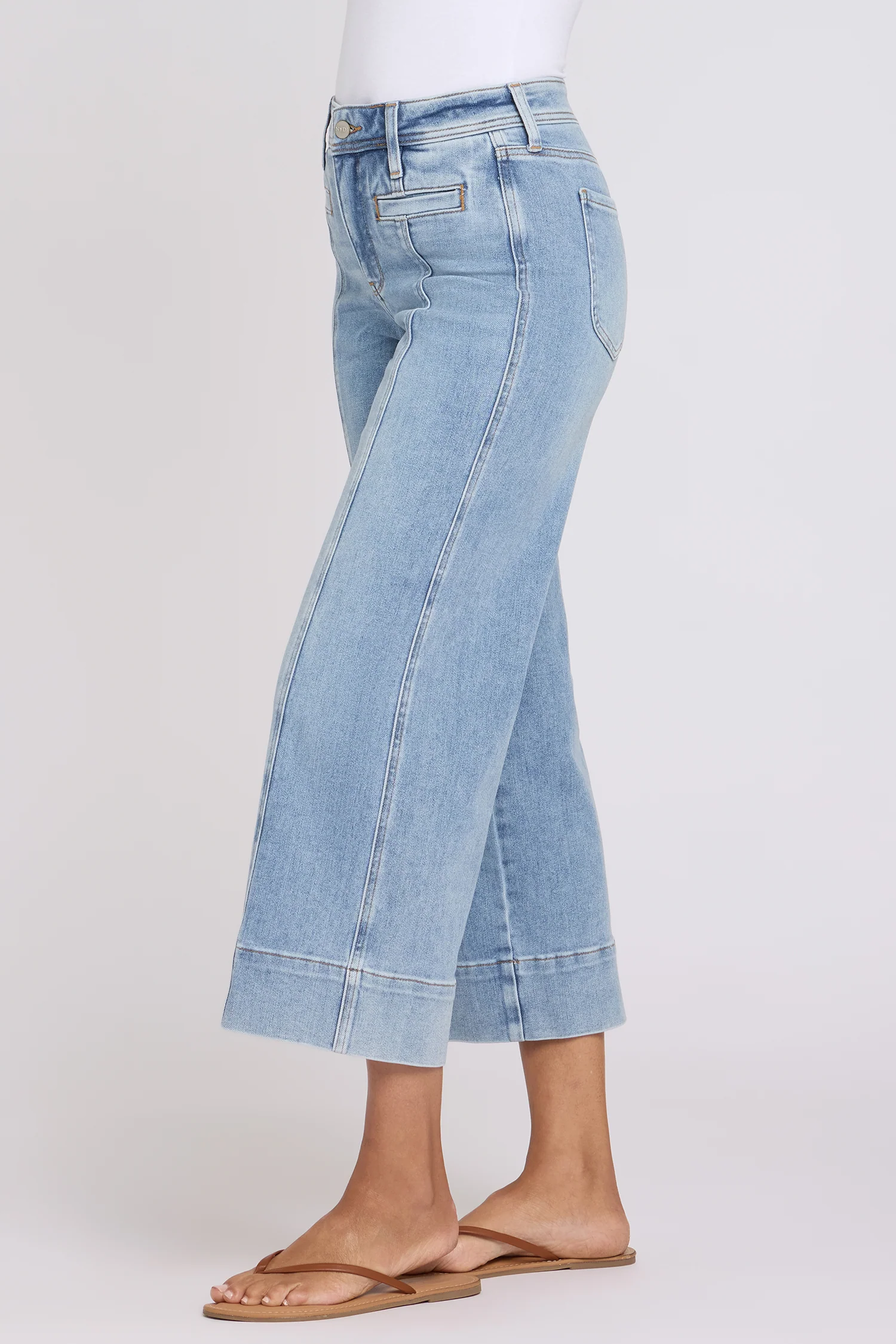 Teresa Wide Leg Ankle Jeans - Mist Springs - Image 4