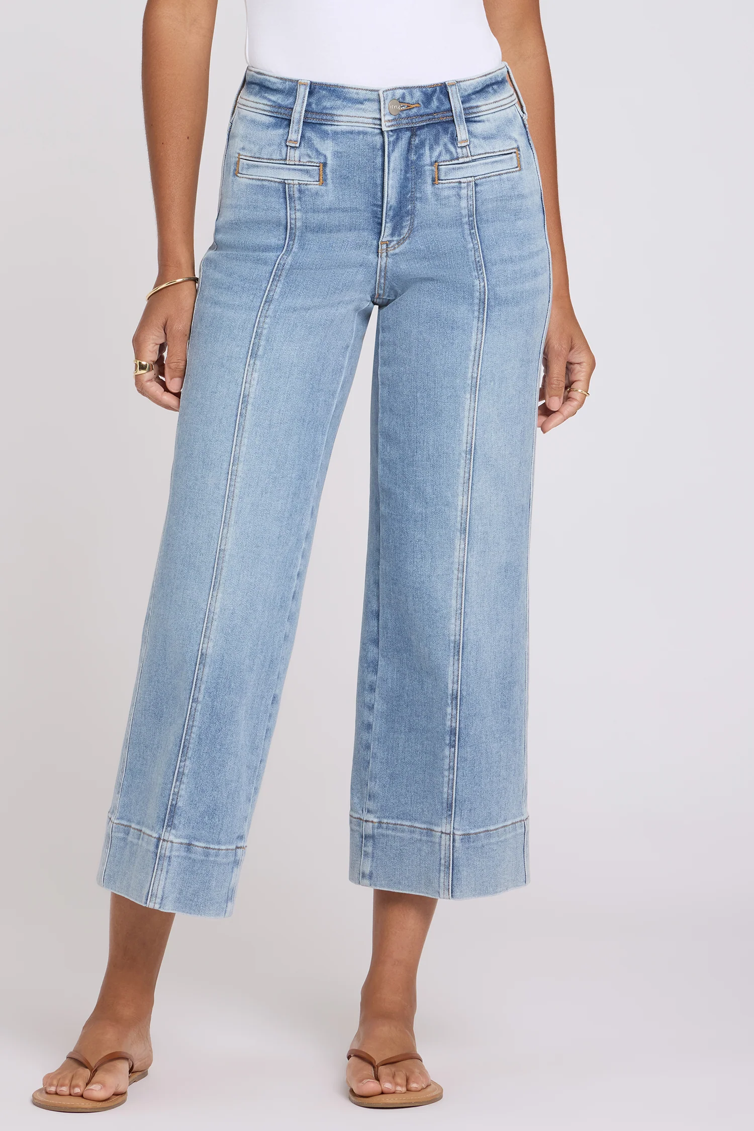 Teresa Wide Leg Ankle Jeans - Mist Springs - Image 5