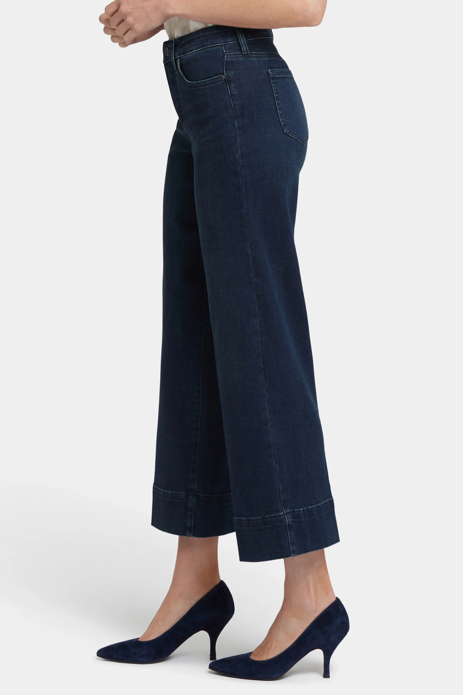 Teresa Wide Leg Ankle Jeans - Obsidian Blue - Image 3