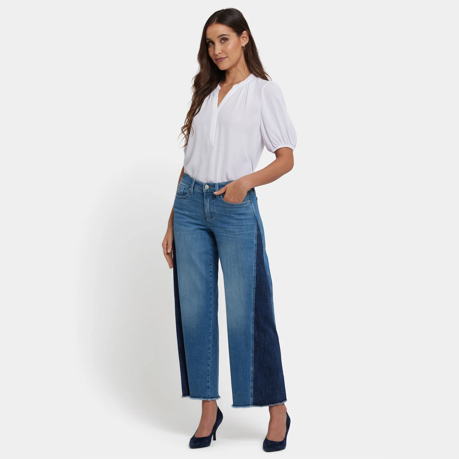 Teresa Wide Leg Jeans - Avenue Blue - Image 6