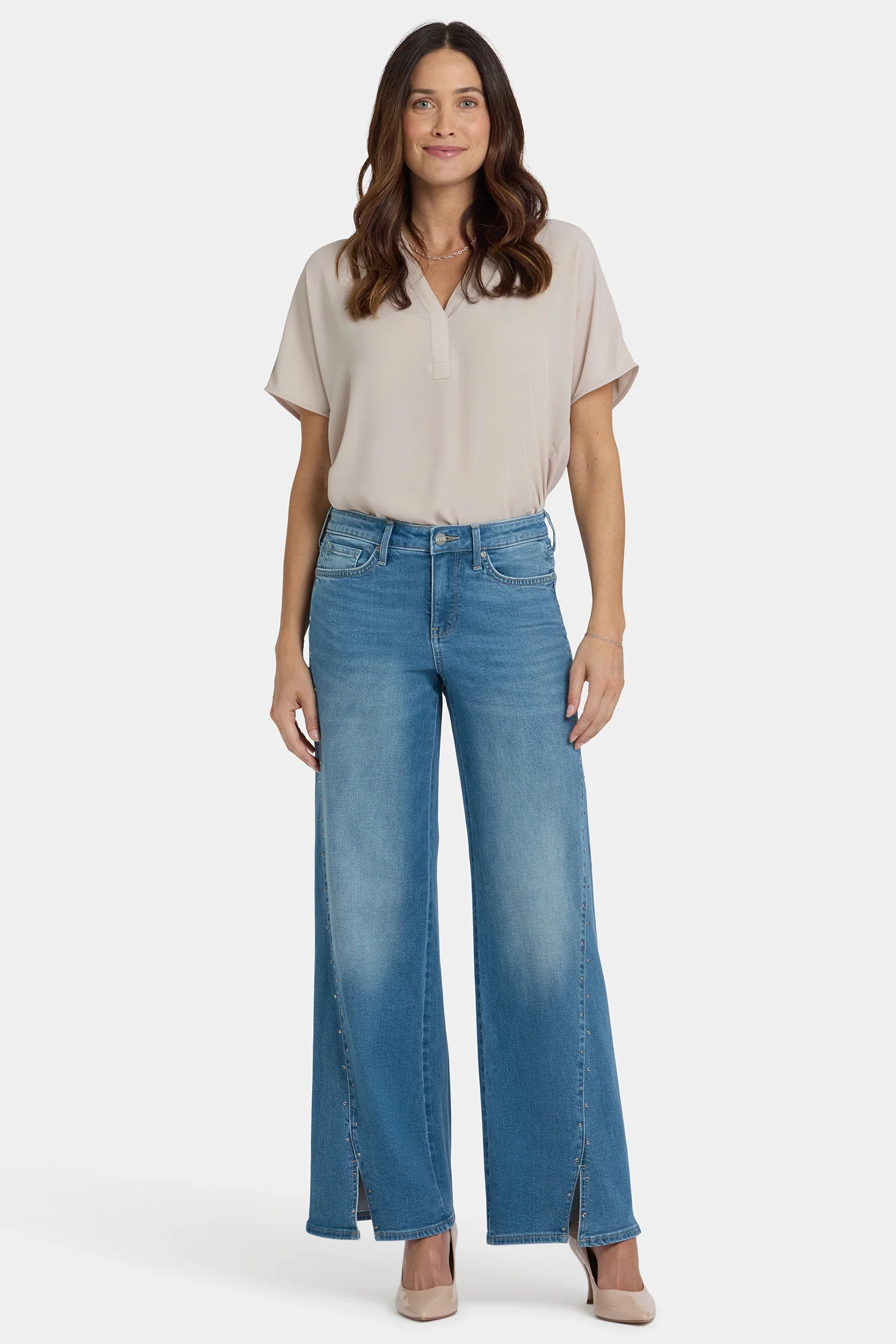 Teresa Wide Leg Jeans - Avenue Blue