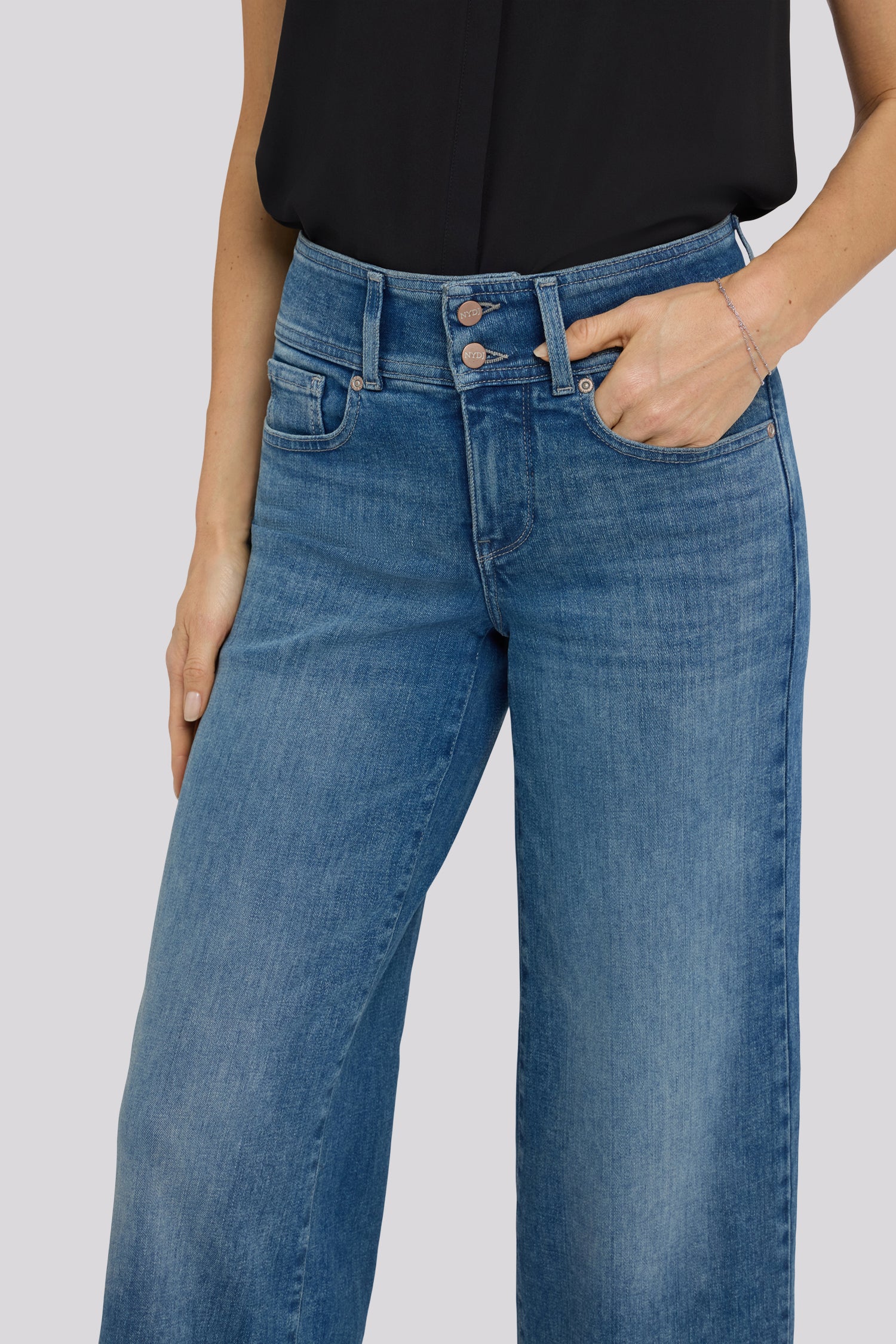 Teresa Wide Leg Jeans - Breezy Palms - Image 5