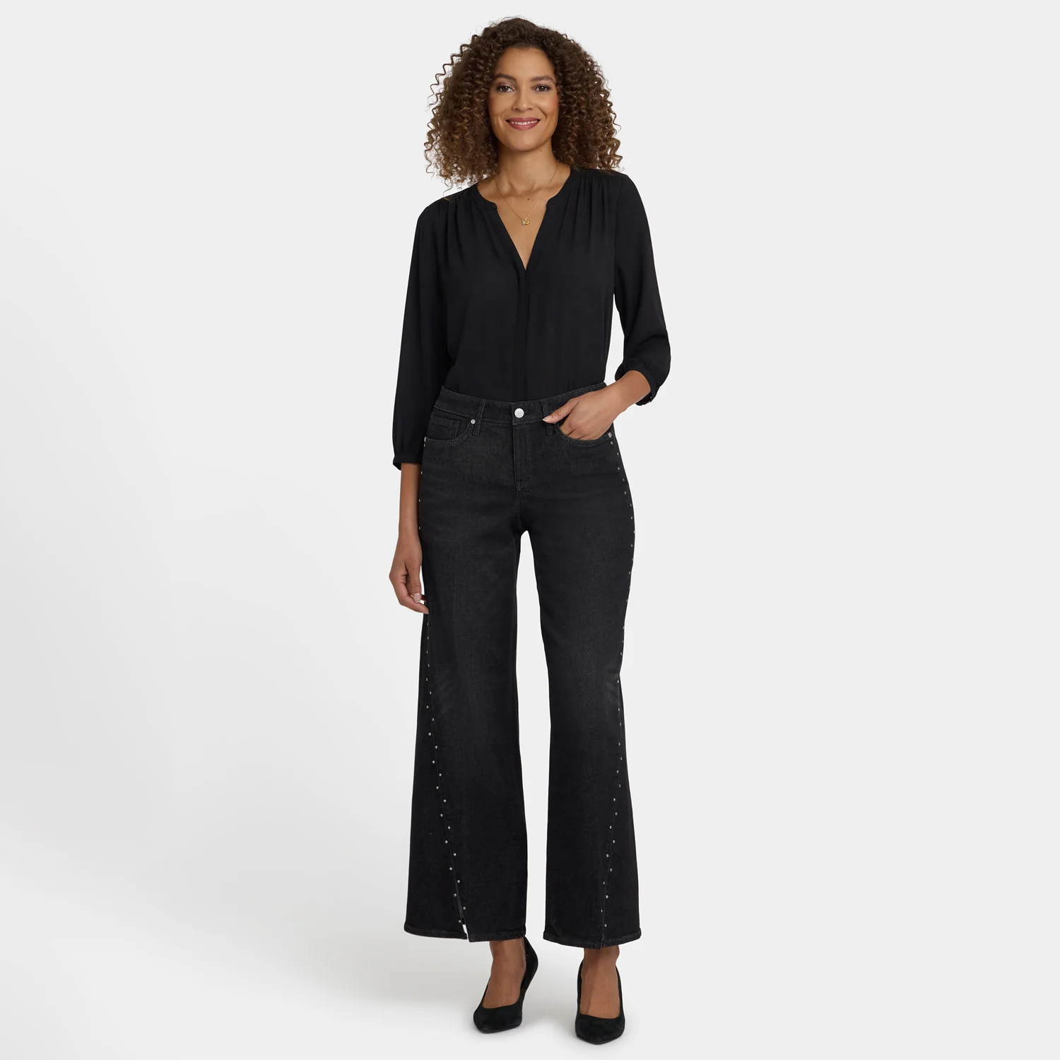 Teresa Wide Leg Jeans - French Nightfall - Image 6