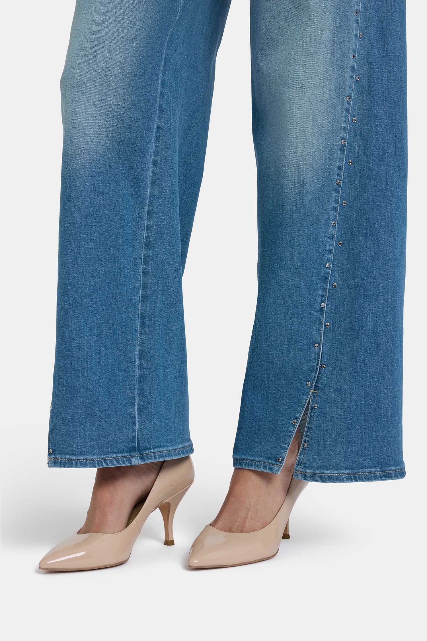 Teresa Wide Leg Jeans In Petite - Avenue Blue - Image 2