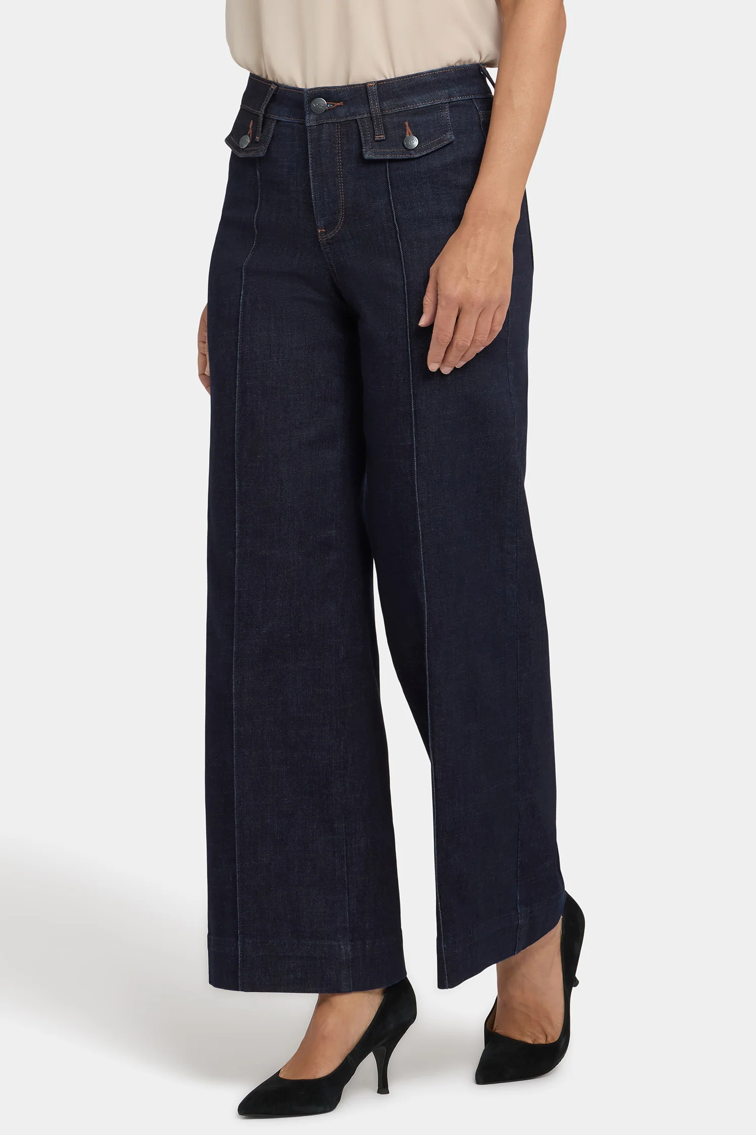 Teresa Wide Leg Jeans In Petite - Magical - Image 5