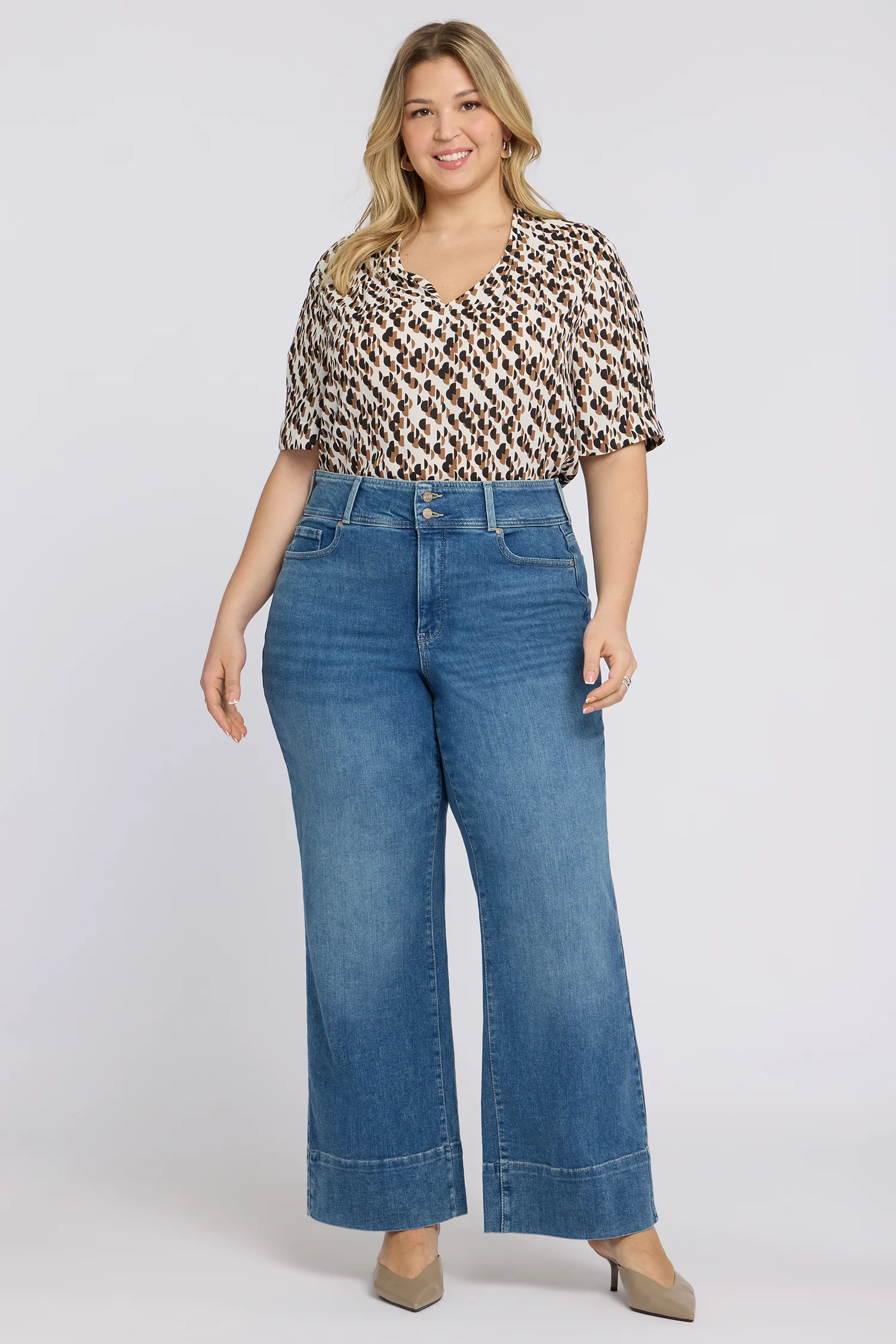Teresa Wide Leg Jeans In Plus Size - Breezy Palms
