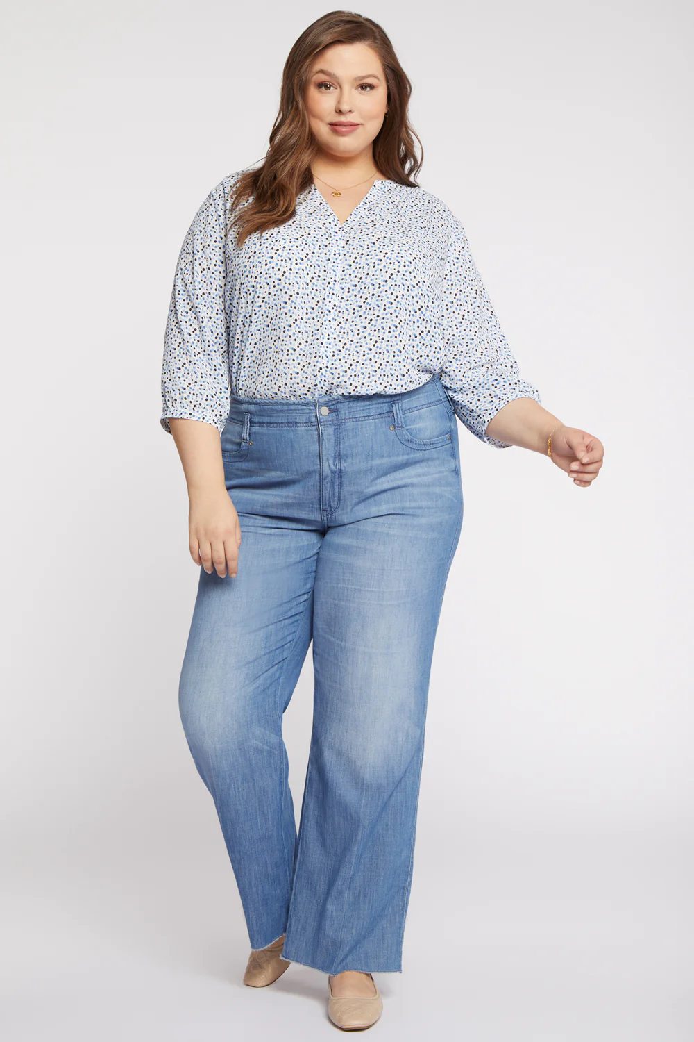 Teresa Wide Leg Jeans In Plus Size - Everly - Image 5
