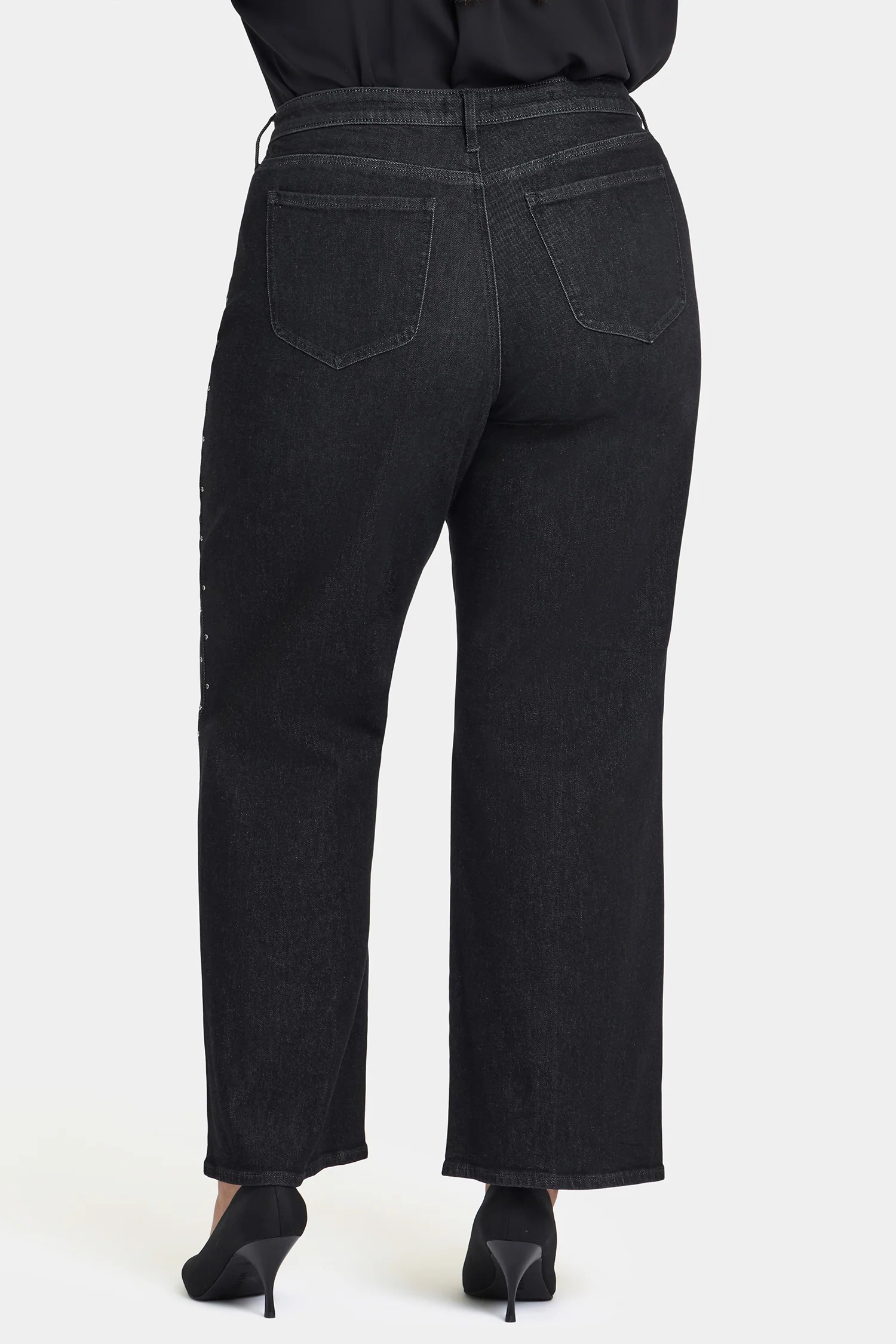 Teresa Wide Leg Jeans In Plus Size - French Nightfall - Image 5
