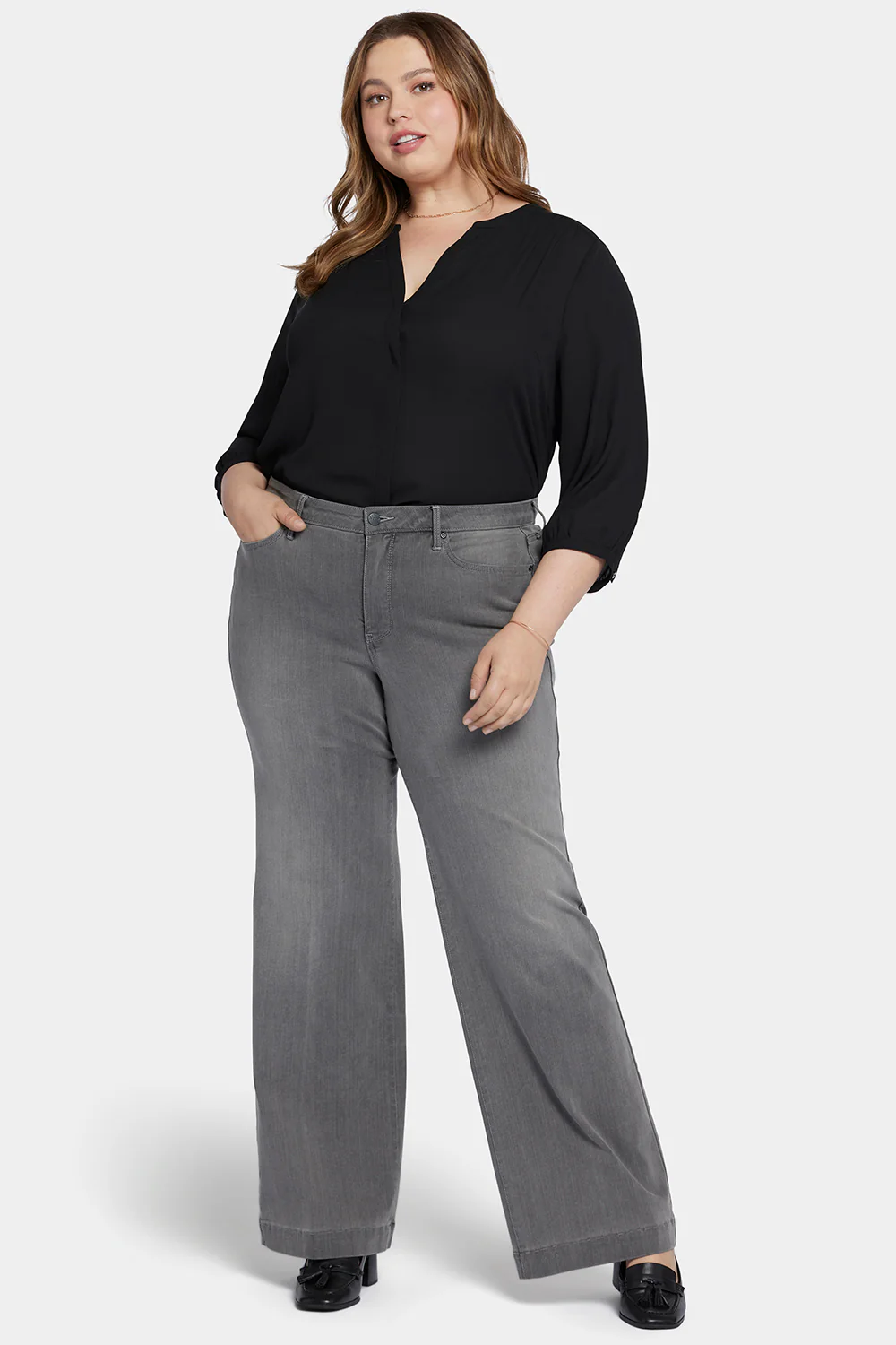 Teresa Wide Leg Jeans In Plus Size - Parade - Image 4