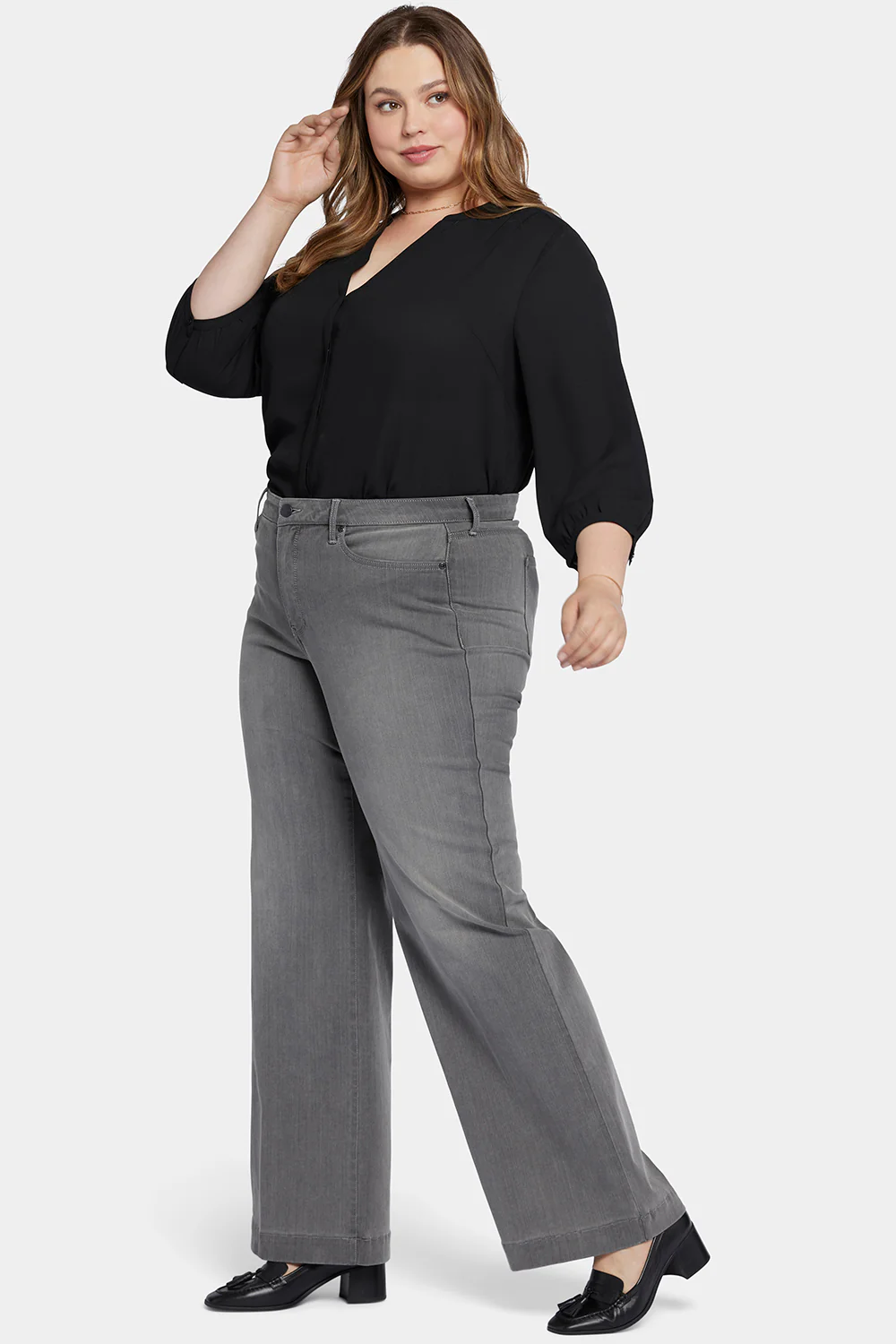 Teresa Wide Leg Jeans In Plus Size - Parade - Image 5