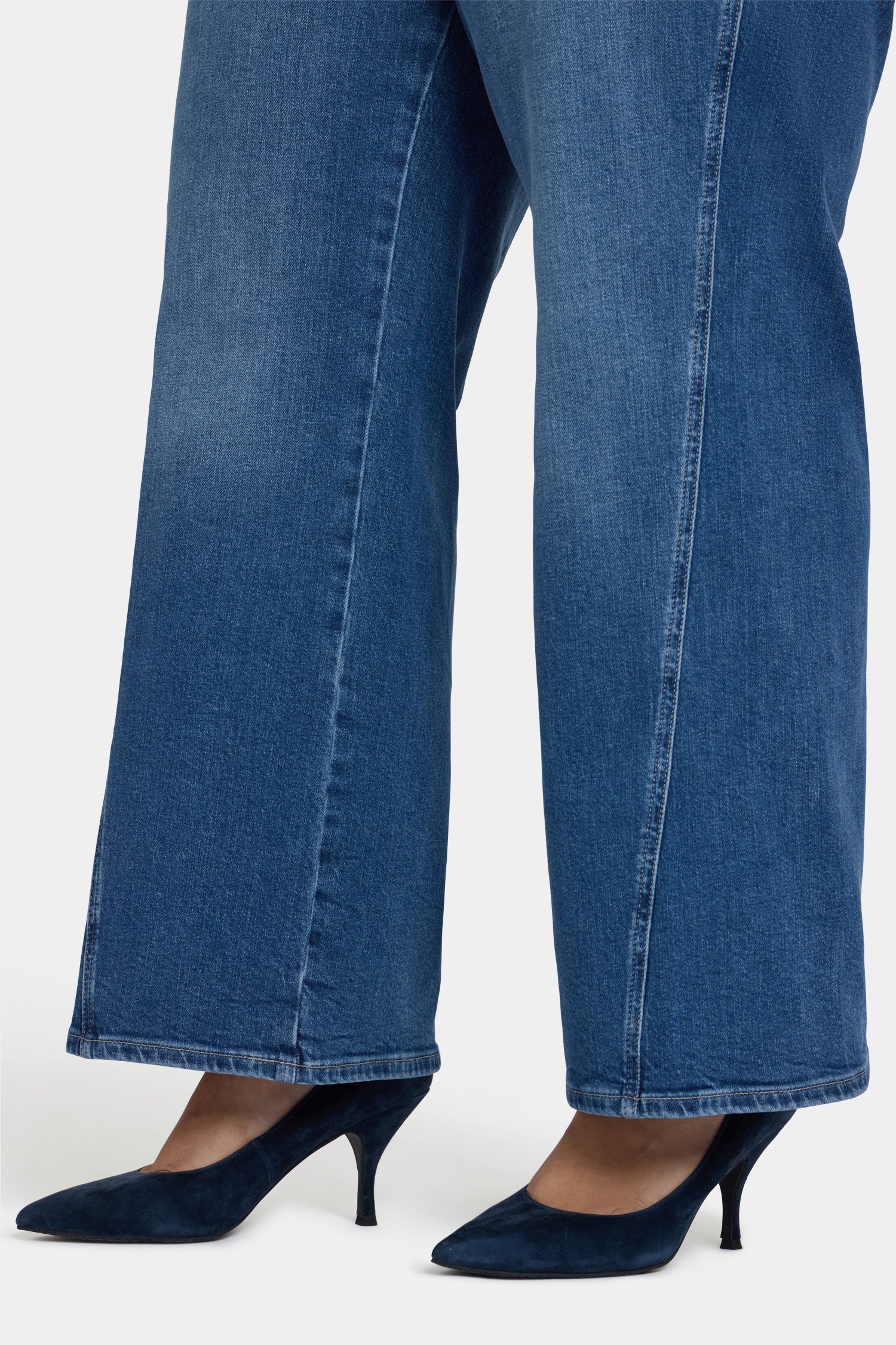 Teresa Wide Leg Jeans In Plus Size - Romantic Indigo - Image 2