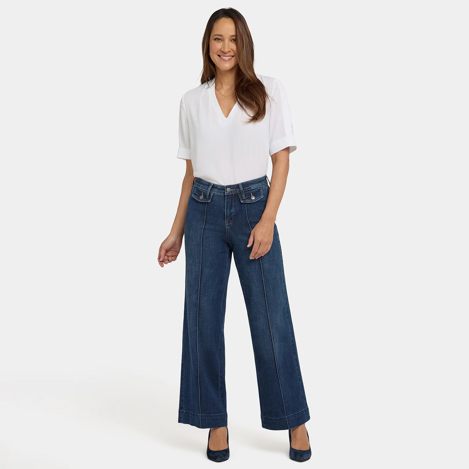 Teresa Wide Leg Jeans - Louvre Sapphire - Image 6