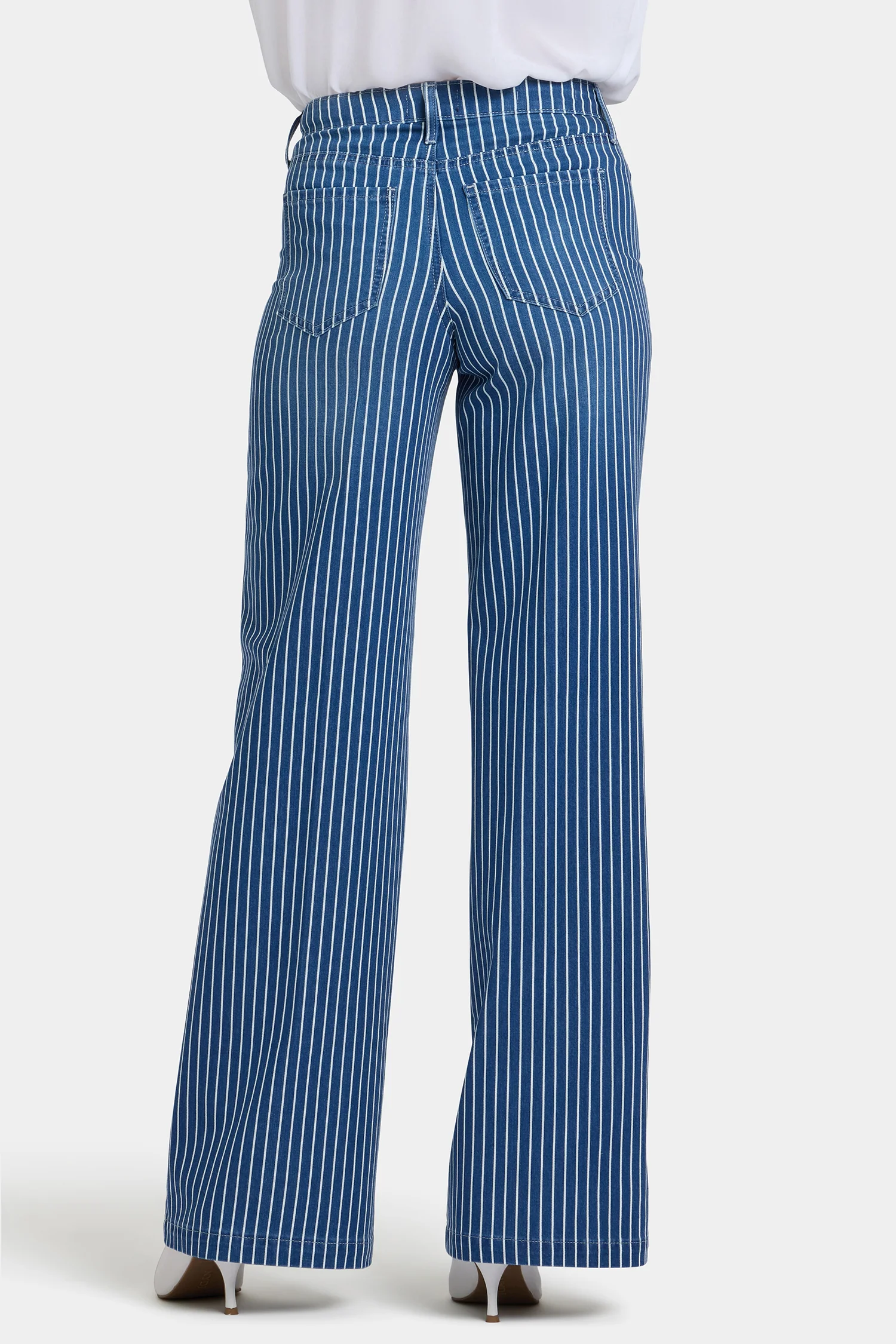 Teresa Wide Leg Jeans - Marseille Stripe - Image 3