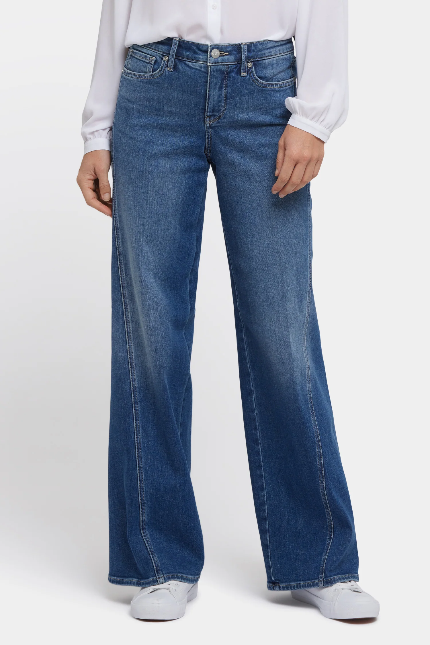Teresa Wide Leg Jeans - Romantic Indigo - Image 4