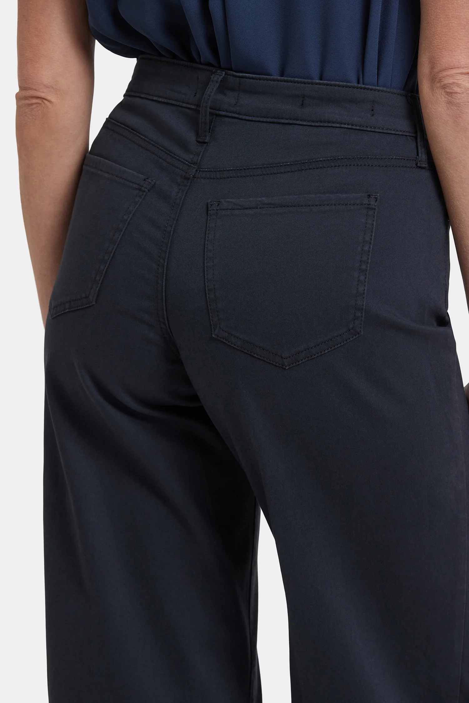 Teresa Wide Leg Jeans - Washed Black - Image 5