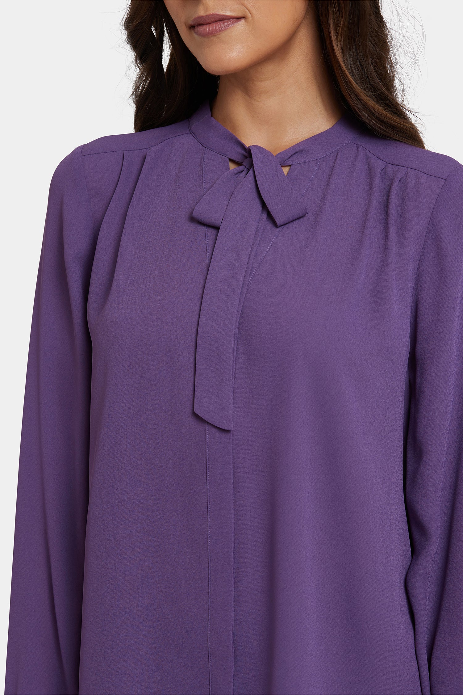 Tie-Neck Blouse - Grape Royale - Image 5