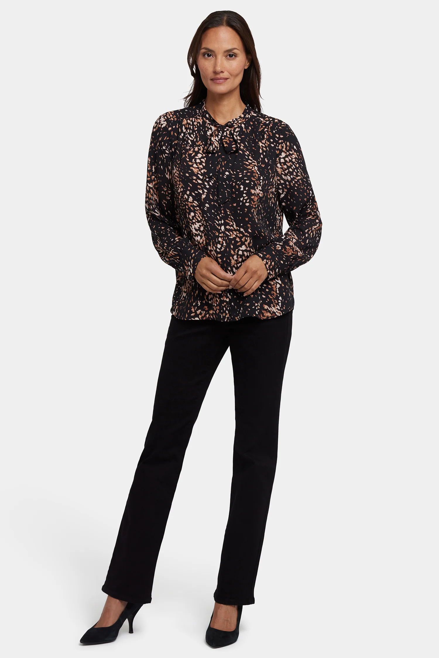 Tie-Neck Blouse - Le Montclair - Image 5