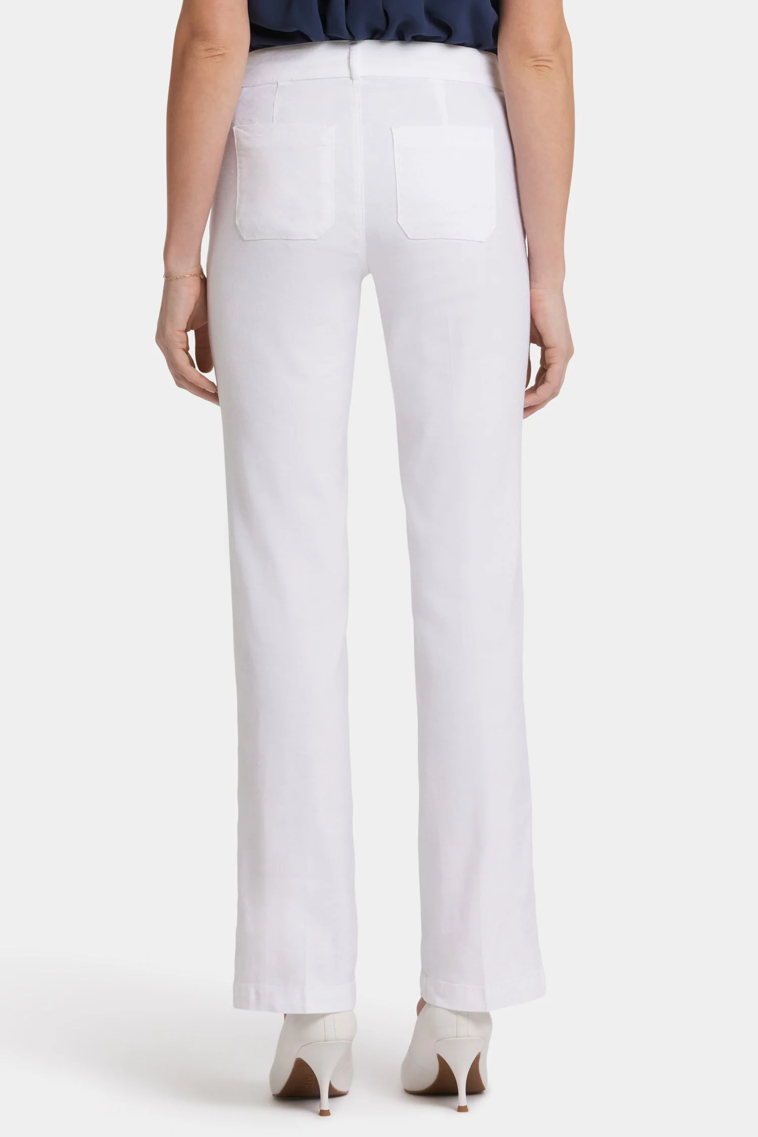Trouser Pants In Petite - Optic White - Image 2