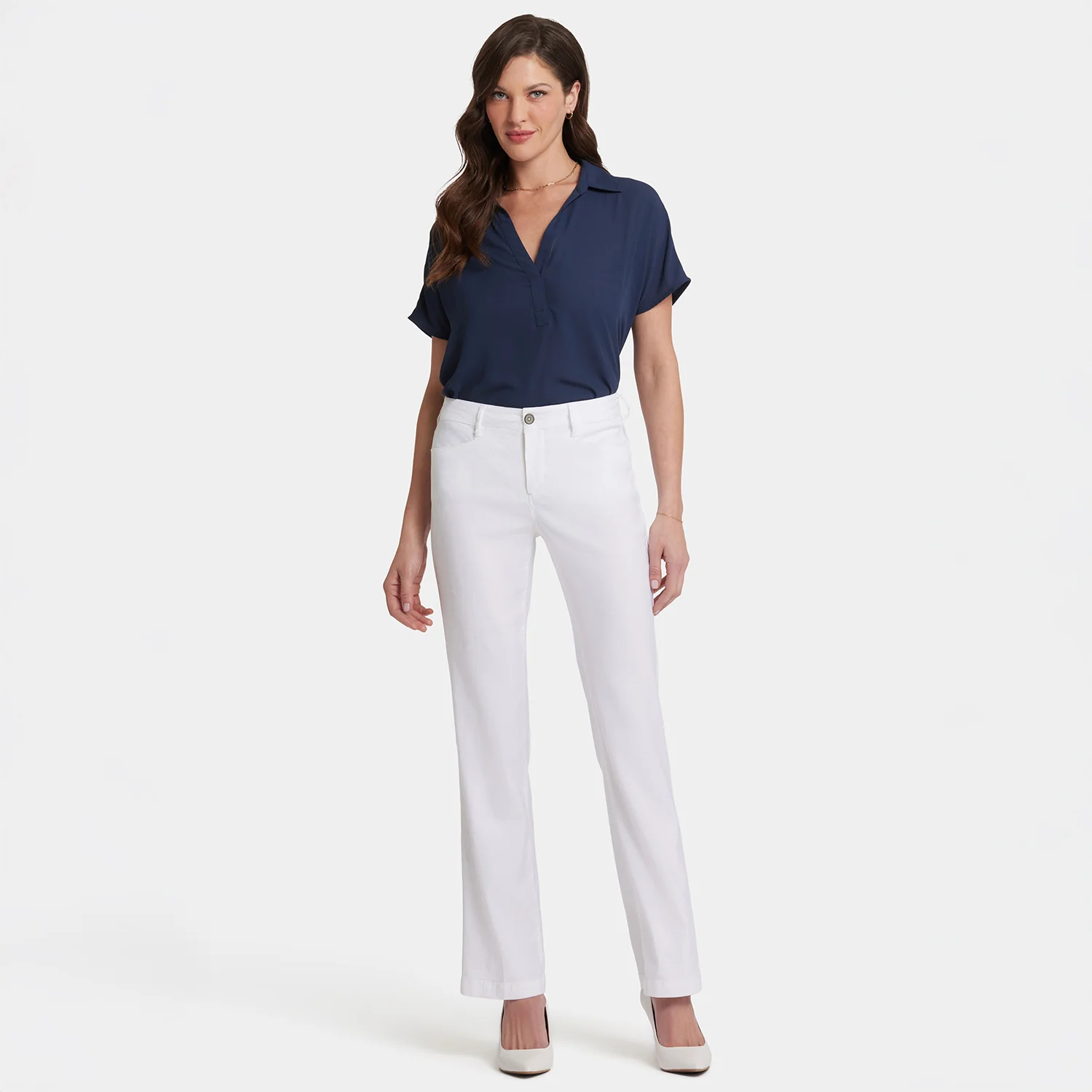 Trouser Pants In Petite - Optic White - Image 7