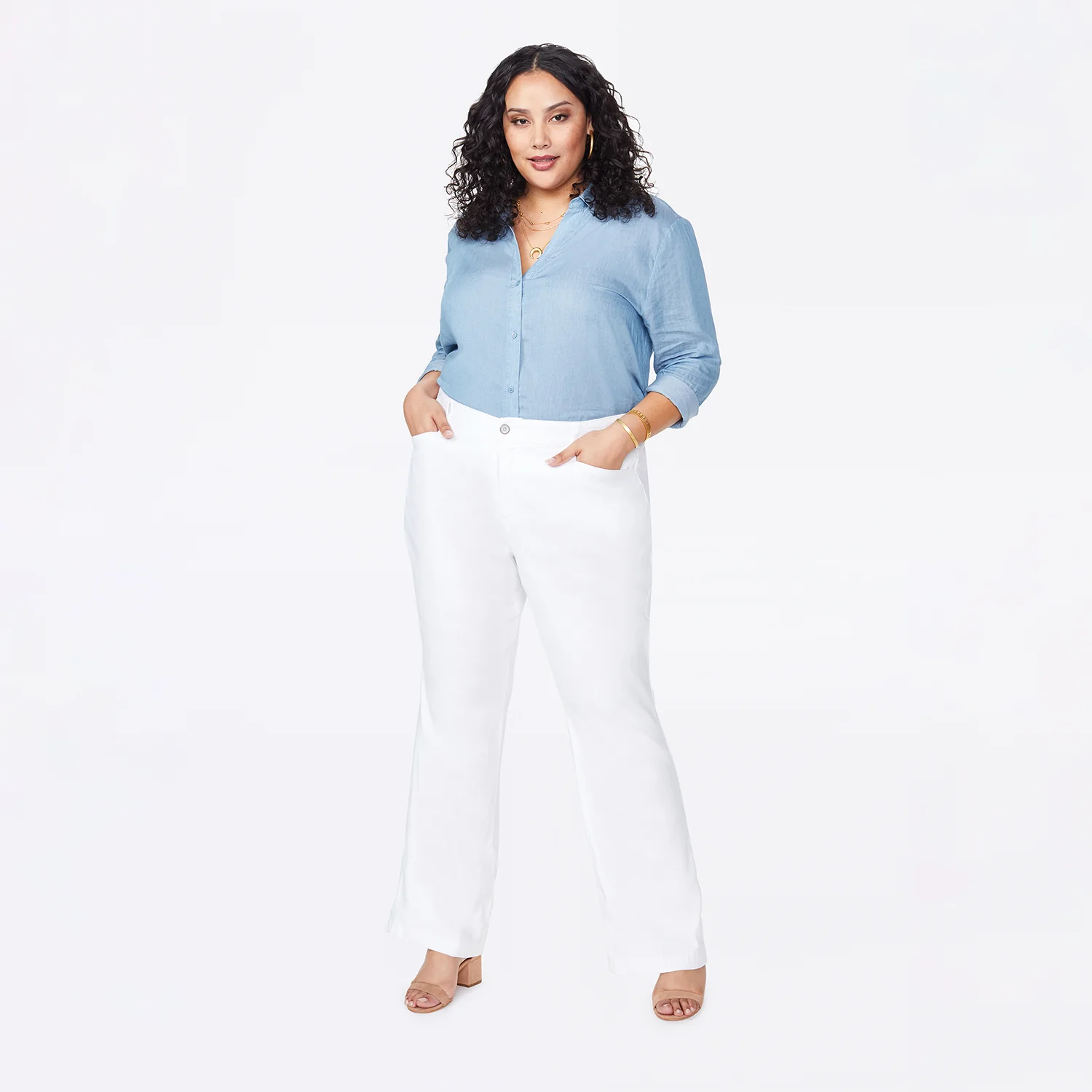 Trouser Pants In Plus Size - Optic White - Image 4