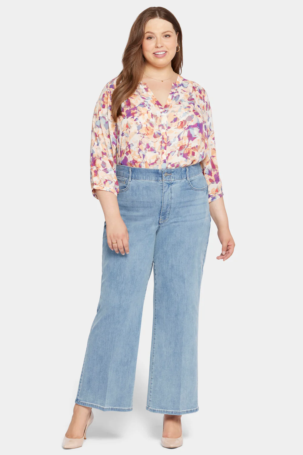 Waist-Match™ Major Wide Leg Jeans In Plus Size - Crystalline - Image 4